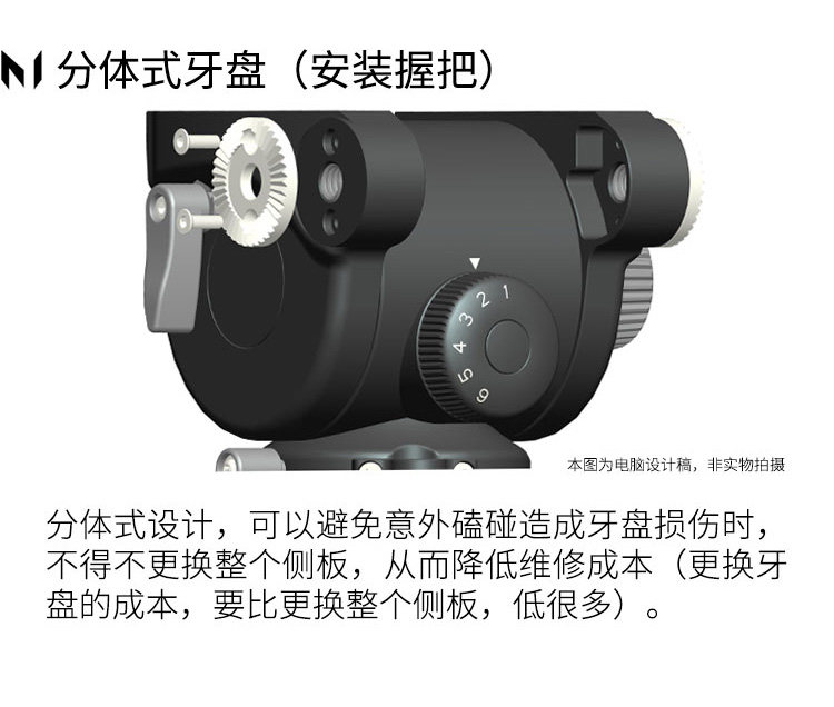 Marsace 馬小路 MV30 Video Head - Manfrotto Classic Plate 液壓攝錄雲台（曼富圖經典版） 圖文描述 11