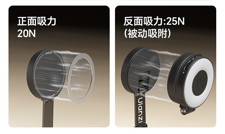 Ulanzi MT85 Automatic Pop-Up Phone Tripod White 磁吸手機支架 (白色) 圖文描述 08
