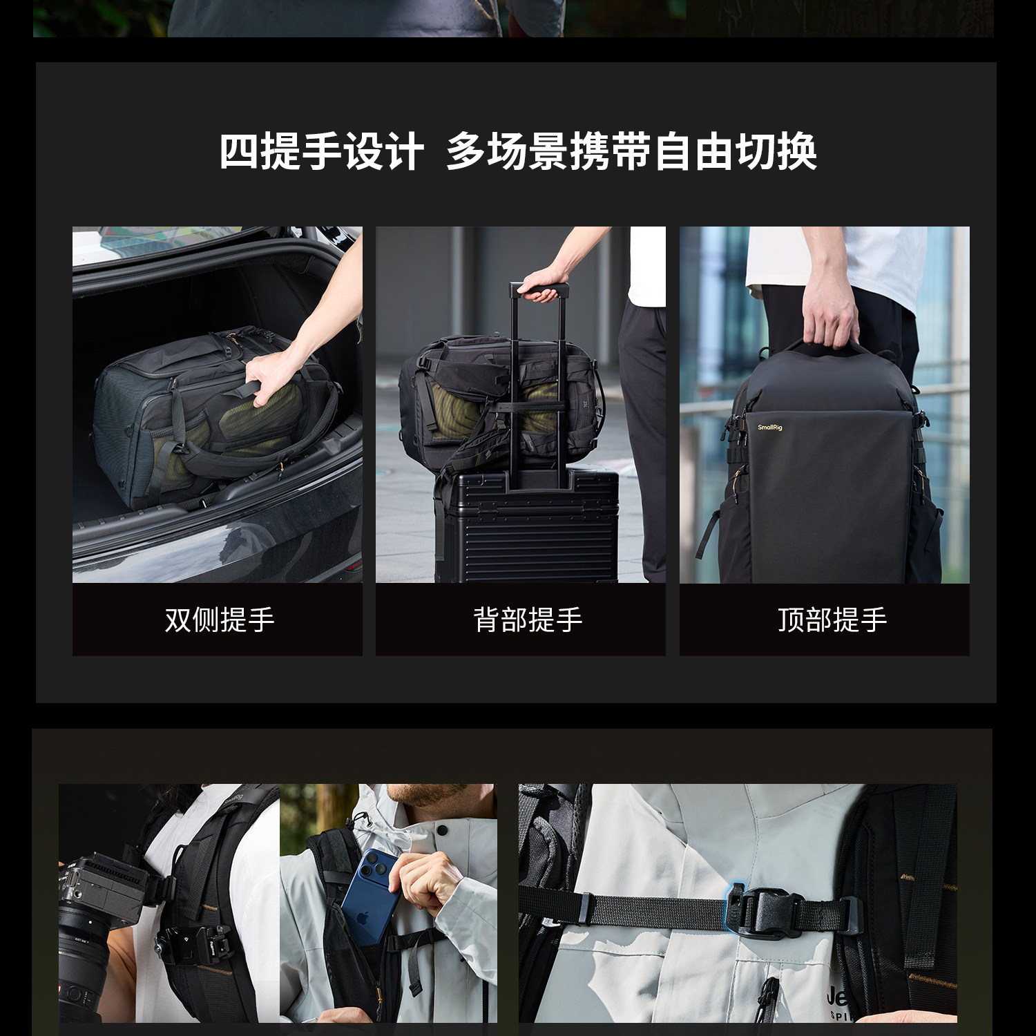 SmallRig 6521 Professional Outdoor Backpack 25L 攝影背囊 圖文描述 23