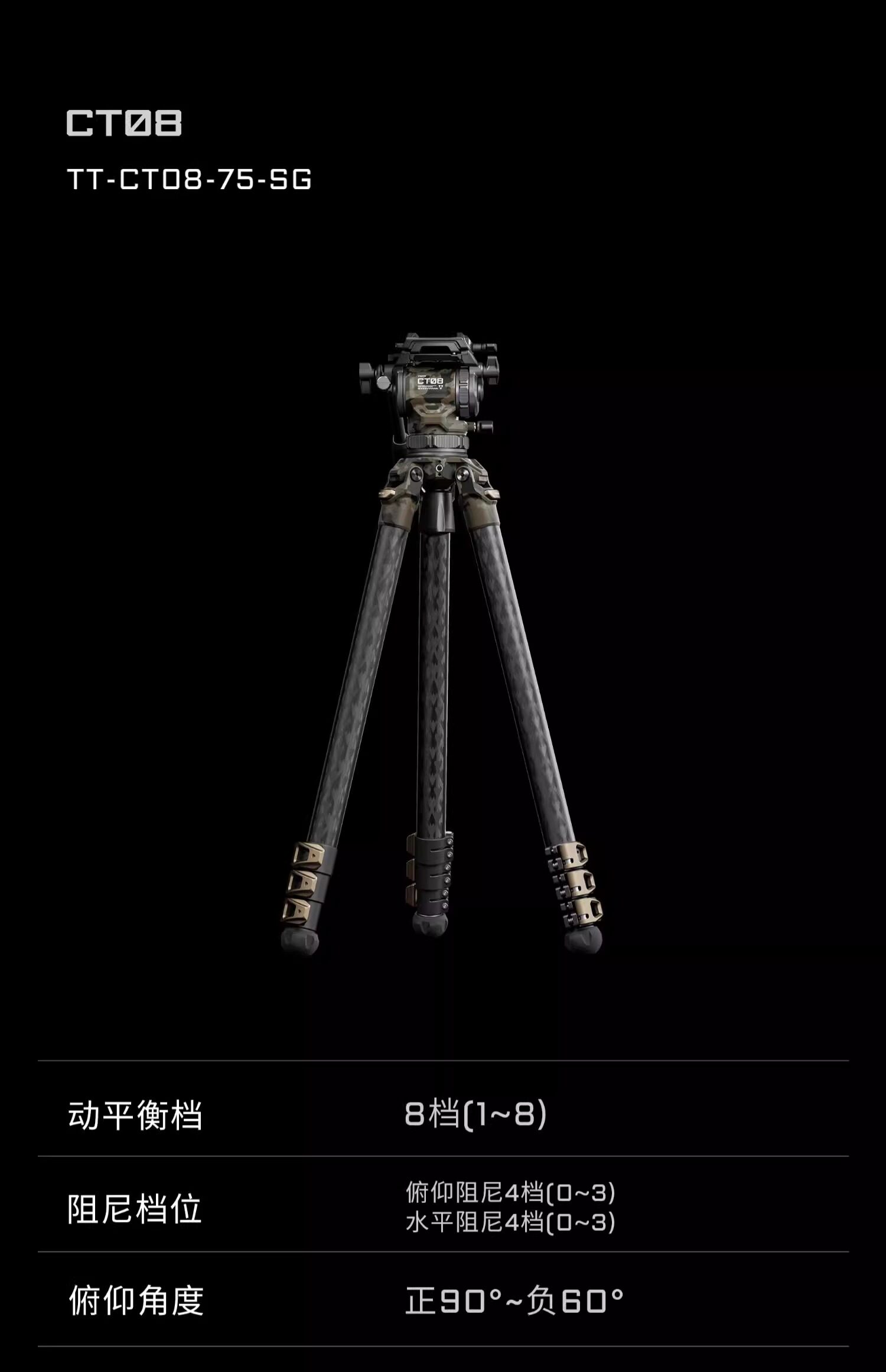 Tilta 鐵頭 TT-CT12-75-SG CT12 75mm 油壓雲台碳纖維攝錄三腳架套裝 圖文描述 34