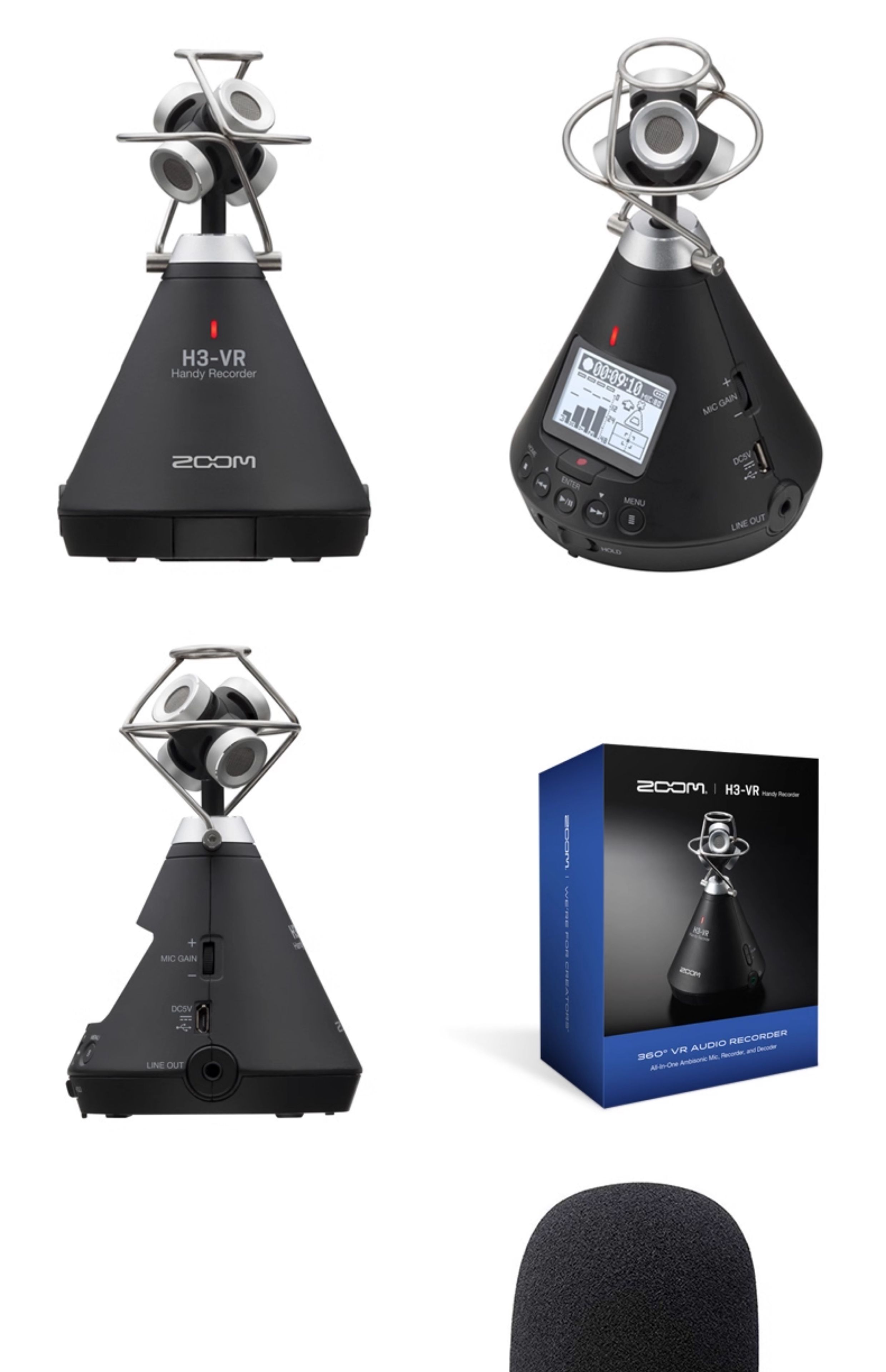Zoom H3-VR 360° VR Audio Recorder 360度空間錄音機 圖文描述 10