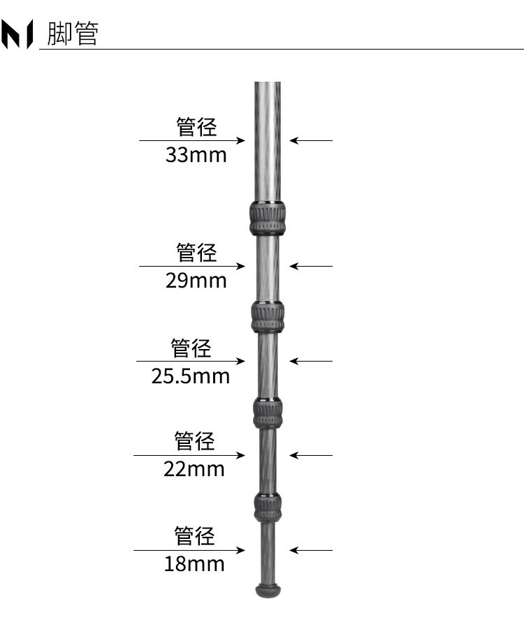 Marsace 馬小路 MT35S Columnless Carbon Fibre Tripod Legs 無中軸碳纖維三腳架（不含雲台） 圖文描述 05