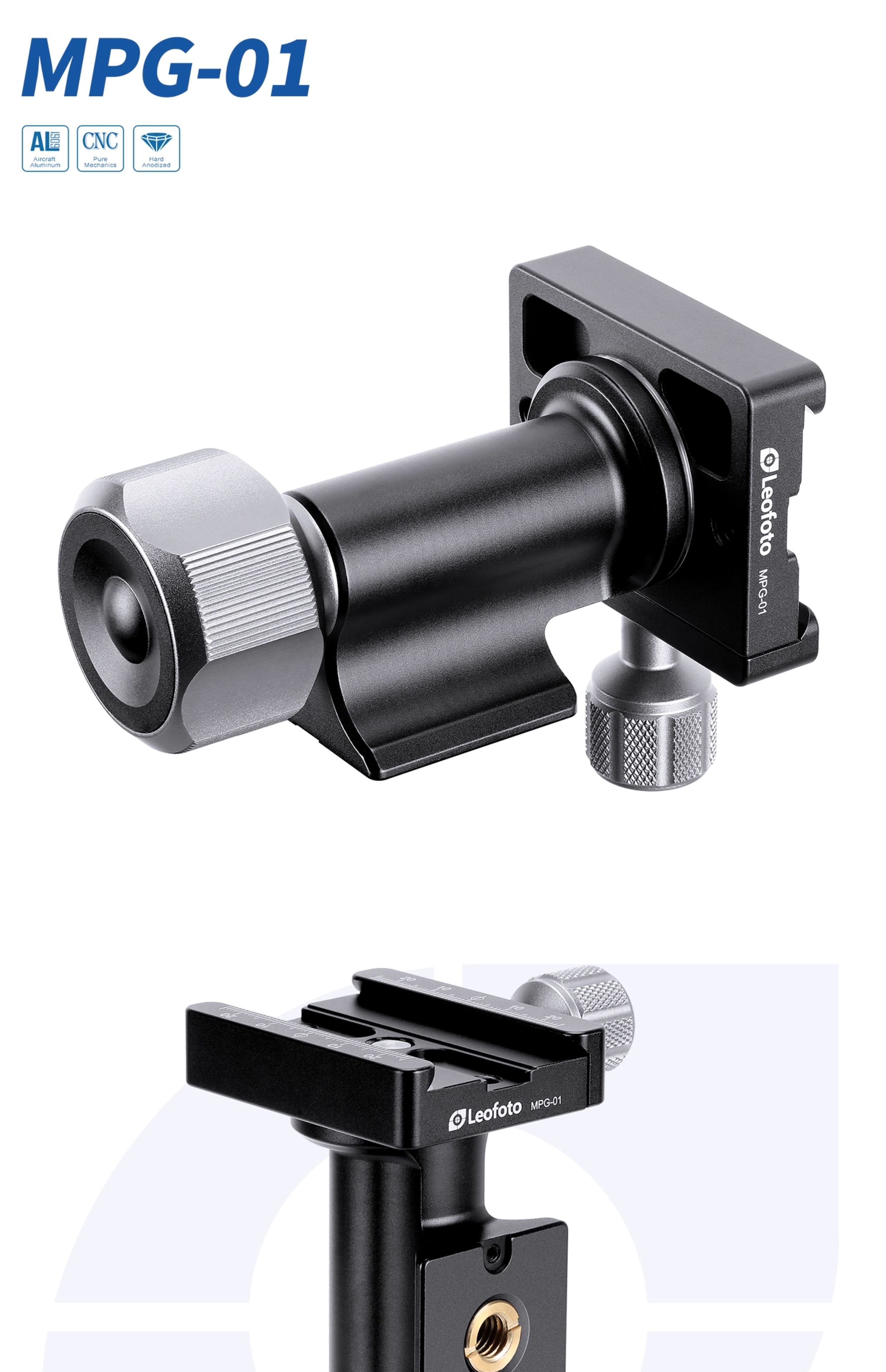 Leofoto MPG-01L Side Mount Monopod Head 橫向獨腳架雲台 圖文描述 07