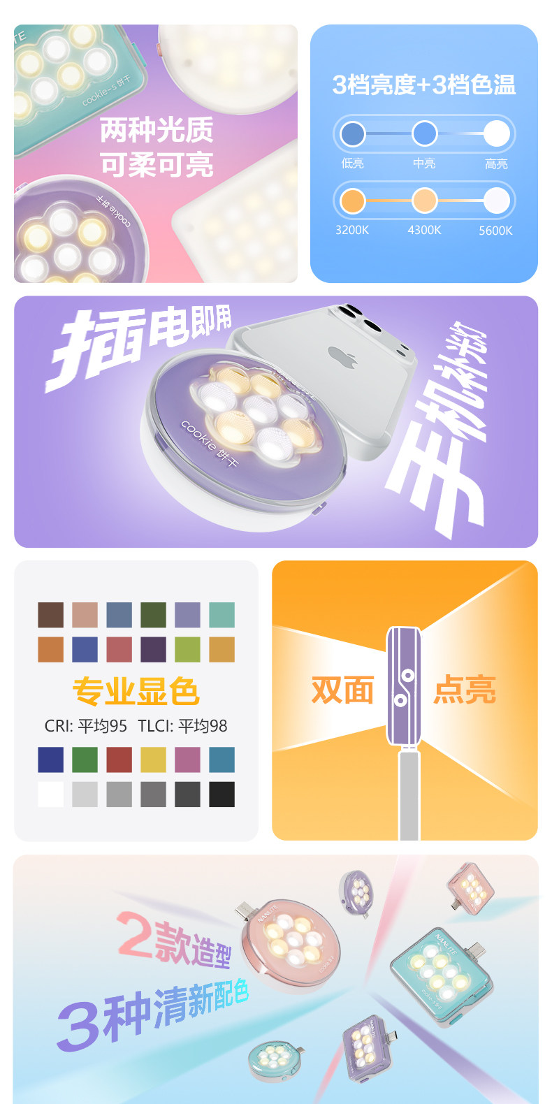 Nanlite cookie 及 cookie-s USB-C迷你補光燈圖文介紹 03