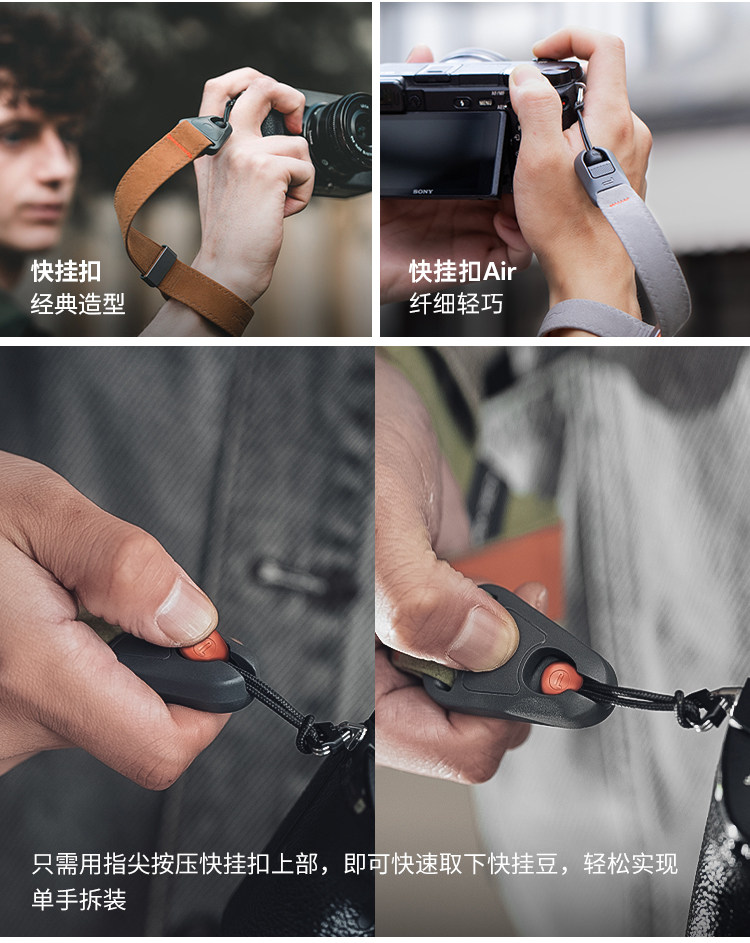 PGYTECH Camera Wrist Strap Standard 深灰色 圖文描述 04