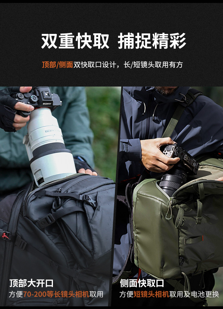 PGYTECH OnePro Focux Backpack 25L 相機背囊（黑色） 圖文描述 12