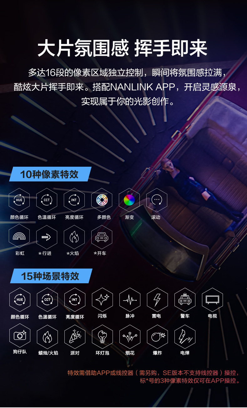 Nanlite 南光 PavoTube T8-7X RGBWW LED Pixel Tube 四燈套裝 圖文描述 04