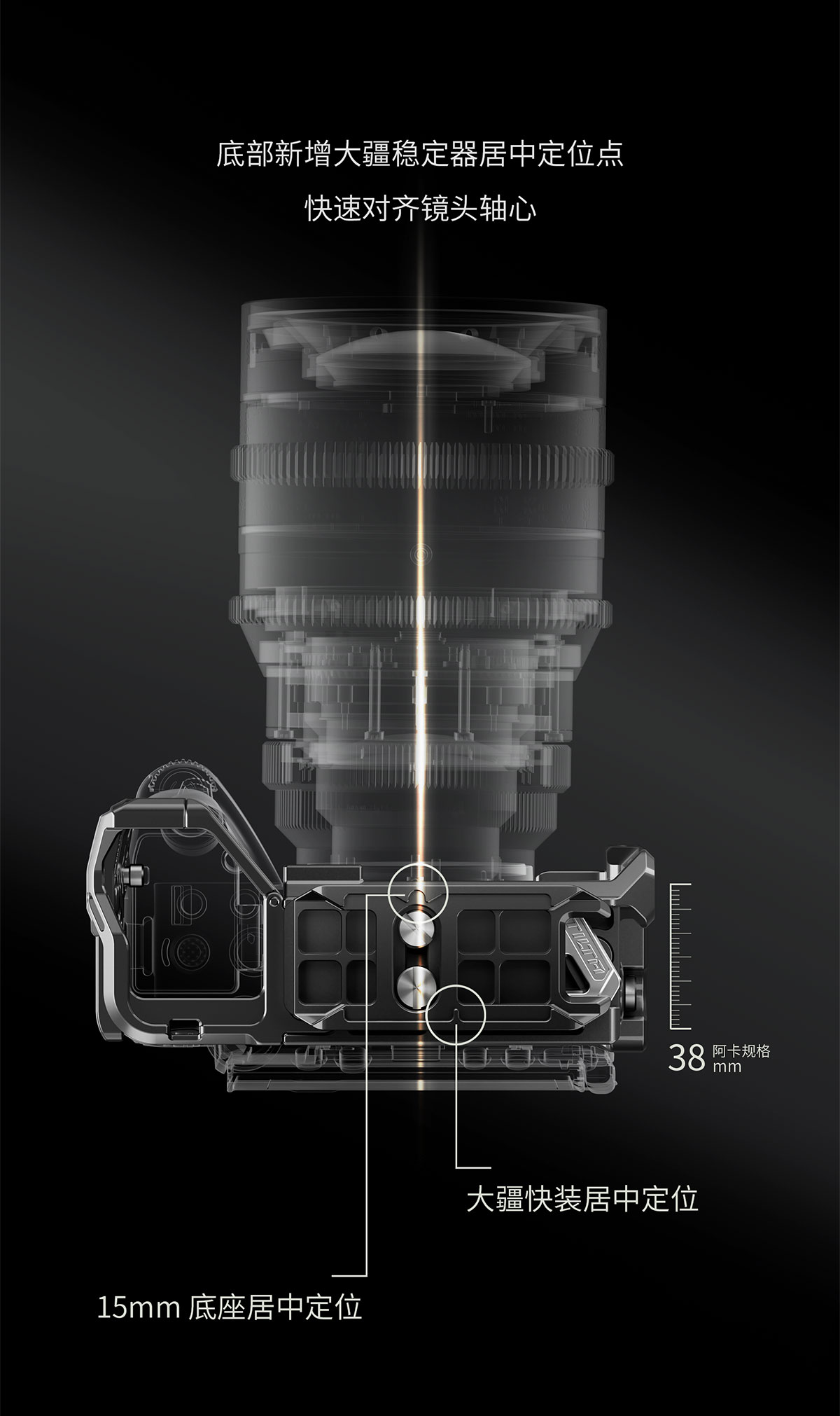 Tilta TA-T108-A-B Sony FX5 相機套籠 Base Kit (Black) 圖文描述 10
