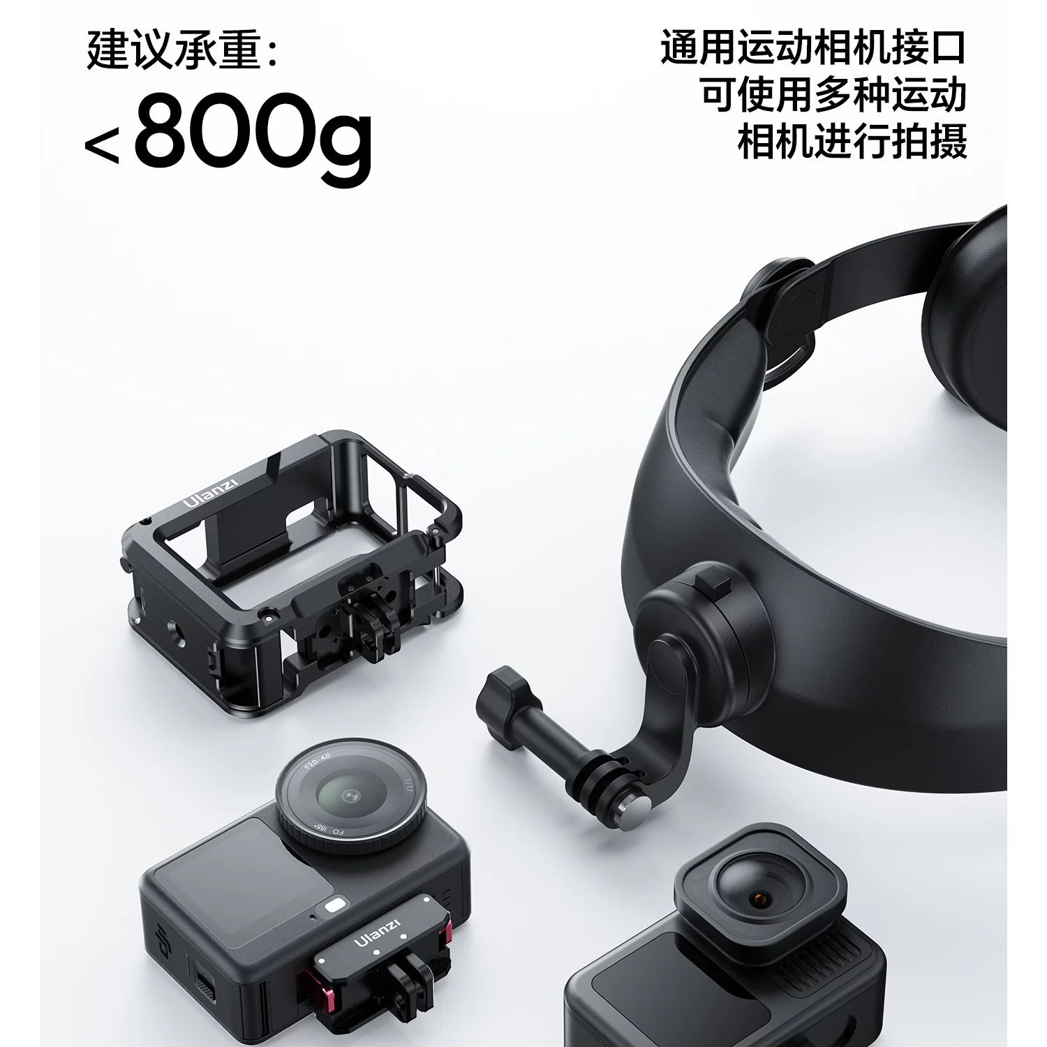 Ulanzi CM029 Head Strap Mount for Action Cameras 頭戴支架 圖文描述 06