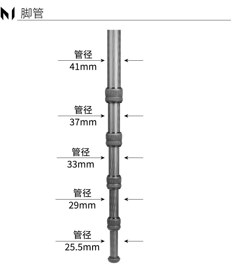Marsace 馬小路 MT55S Columnless Carbon Fibre Tripod Legs 無中軸碳纖維三腳架（不含雲台） 圖文描述 05