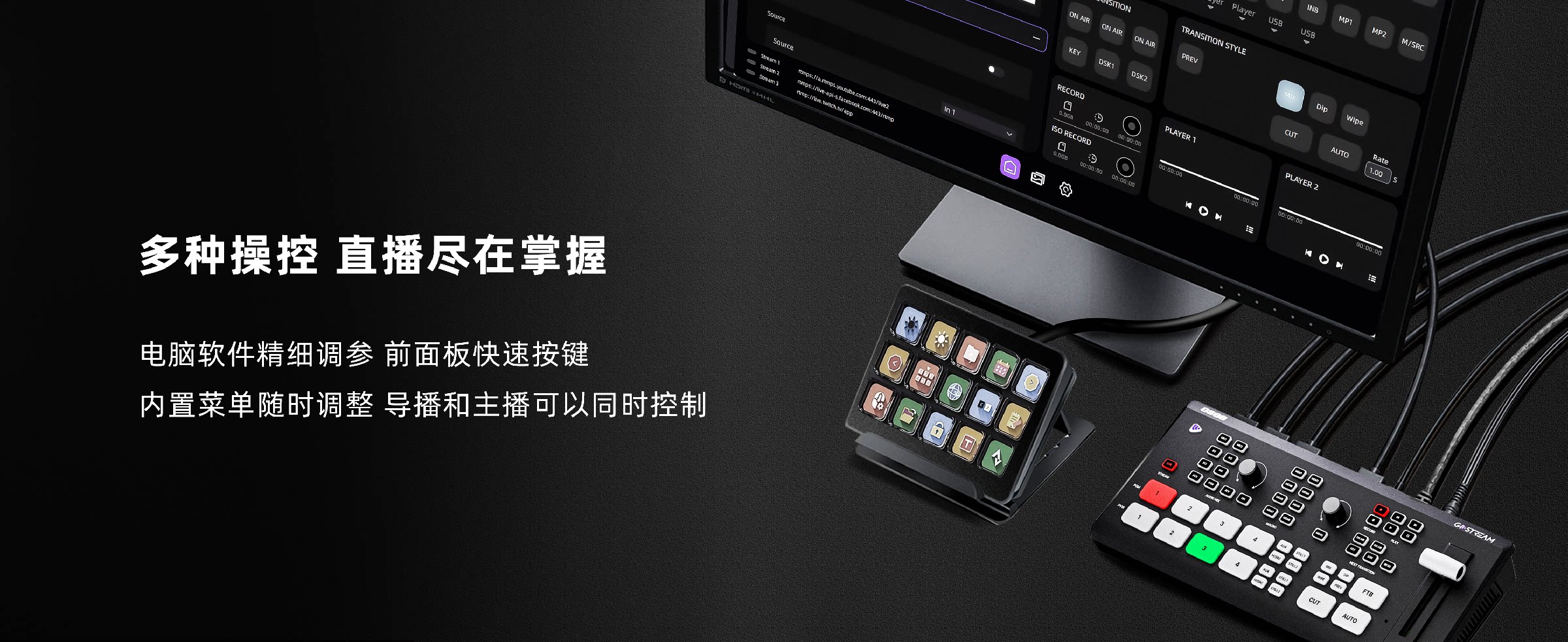 OSEE GoStream Deck 4K HDMI Live Streaming Video Switcher 4K HDMI 直播切換台 圖文描述 09