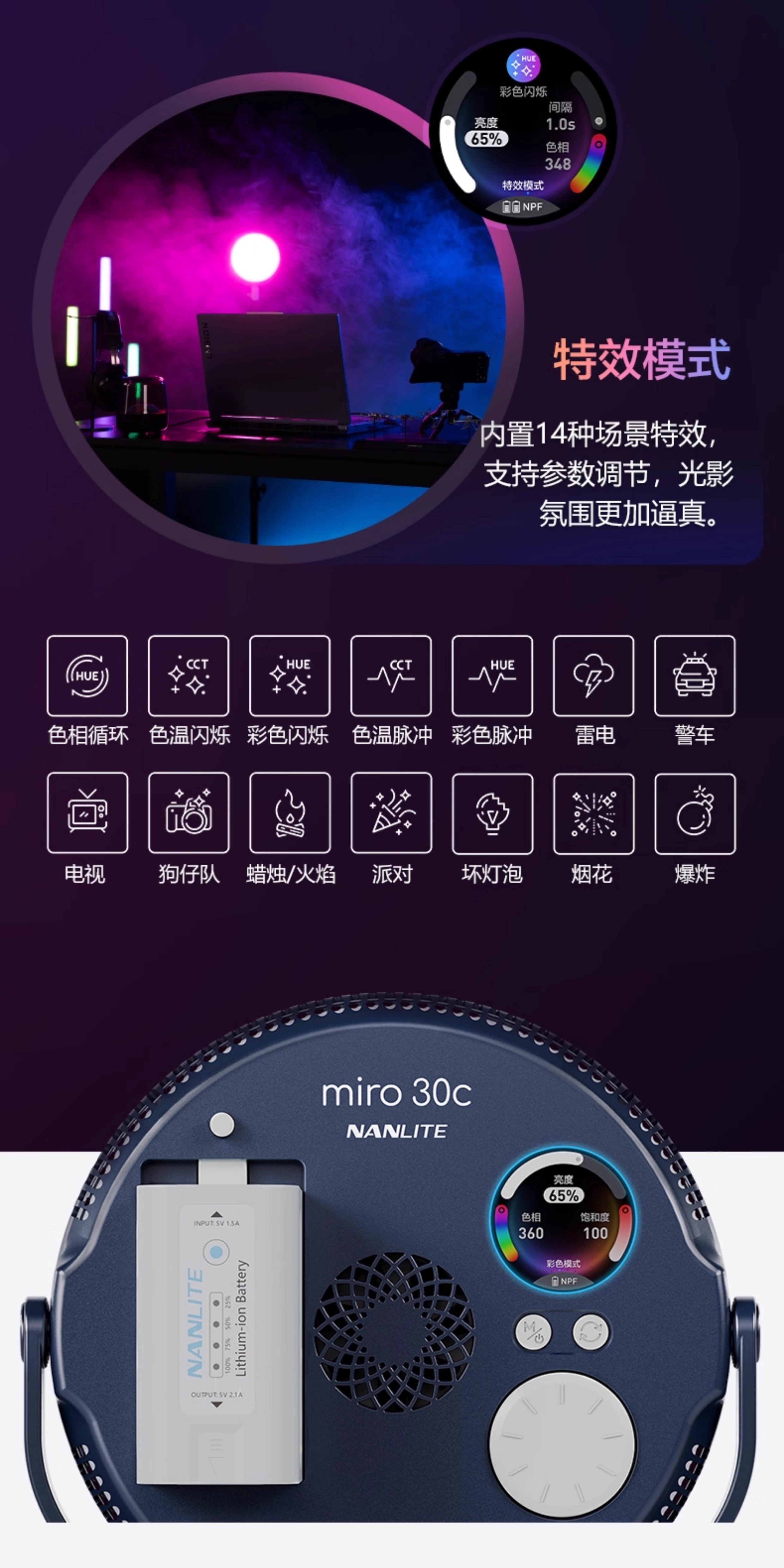 Nanlite miro 30c / 60c 圖文描述 07