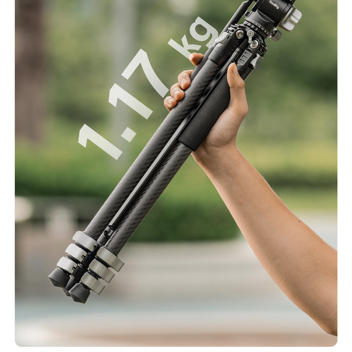 SmallRig CT-22 5885 Portable Carbon Fiber Tripod System 便攜式碳纖維攝錄三腳架套裝 圖文描述 11
