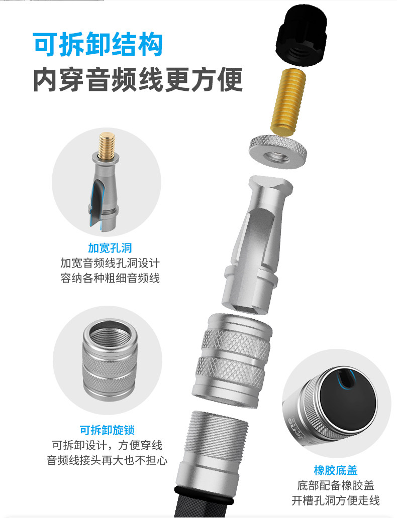 Selens SMM10-MC3 Carbon Fiber Microphone Boom Pole 碳纖維收音吊桿 圖文描述 13