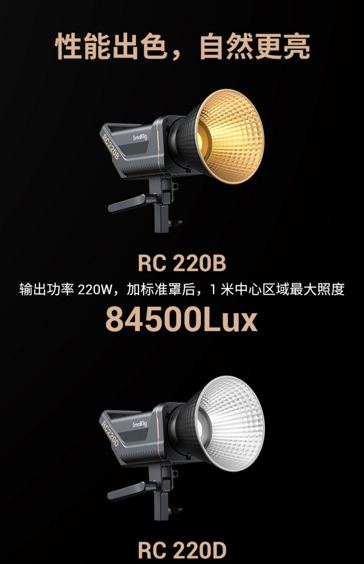 SmallRig RC220D Point-Source Video Light 單色溫攝影燈 圖文描述 07