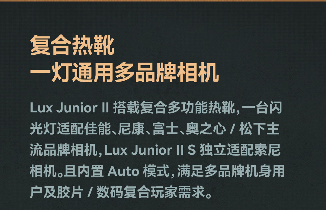 Godox 神牛 Lux Junior II S Retro Camera Flash for Sony 復古機頂閃光燈 圖文描述 06