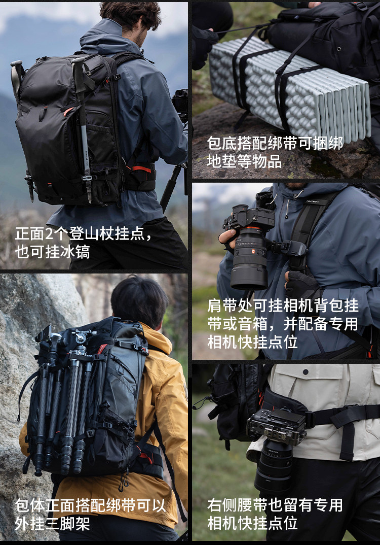 PGYTECH OnePro Focux Backpack 25L 相機背囊（黑色） 圖文描述 17