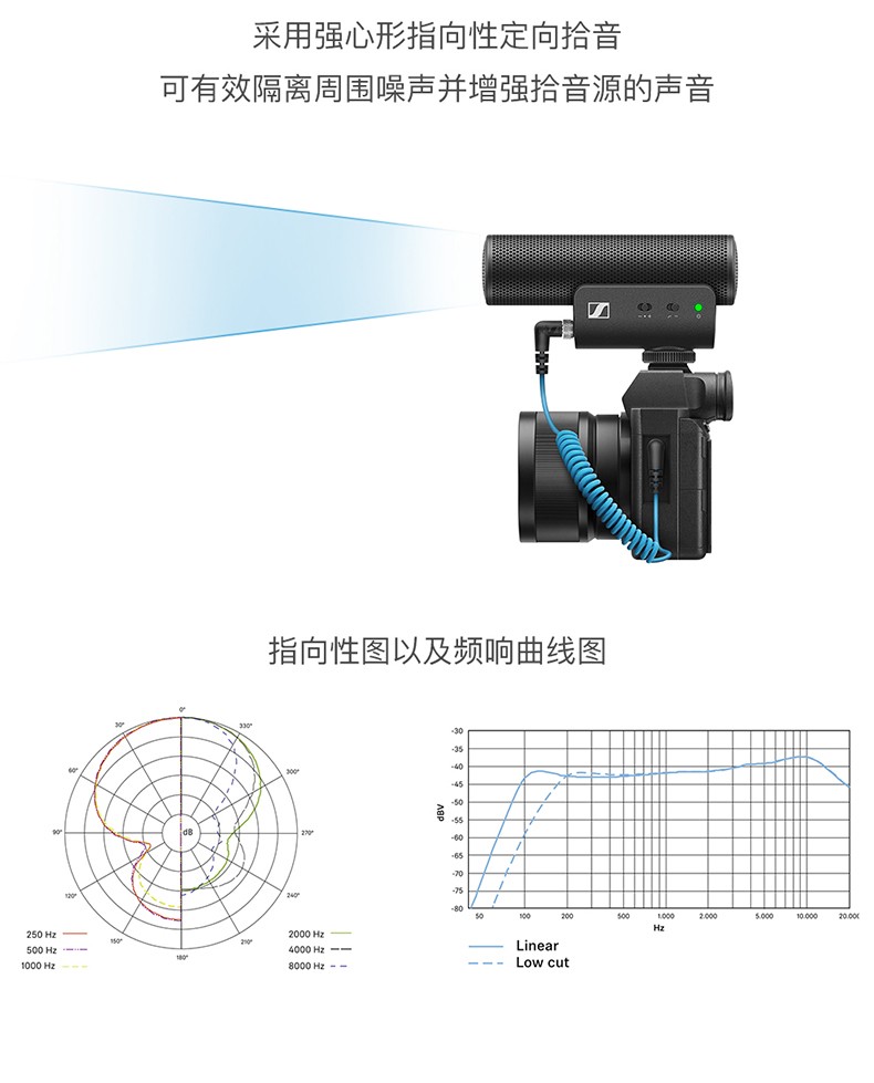 Sennheiser MKE 400 Compact On-Camera Shotgun Microphone 機頂指向性收音咪 圖文描述 06