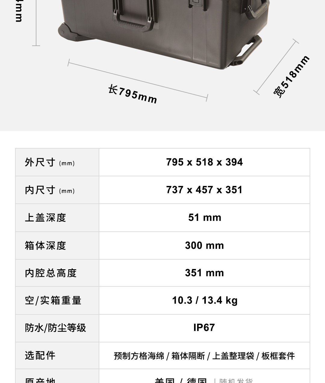Pelican iM2975 NF Storm Trak Case Black 空箱器材保護箱 圖文描述 03