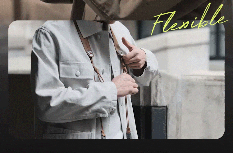 PGYTECH Camera Strap Air Premium Leather 水墨山色 圖文描述 09