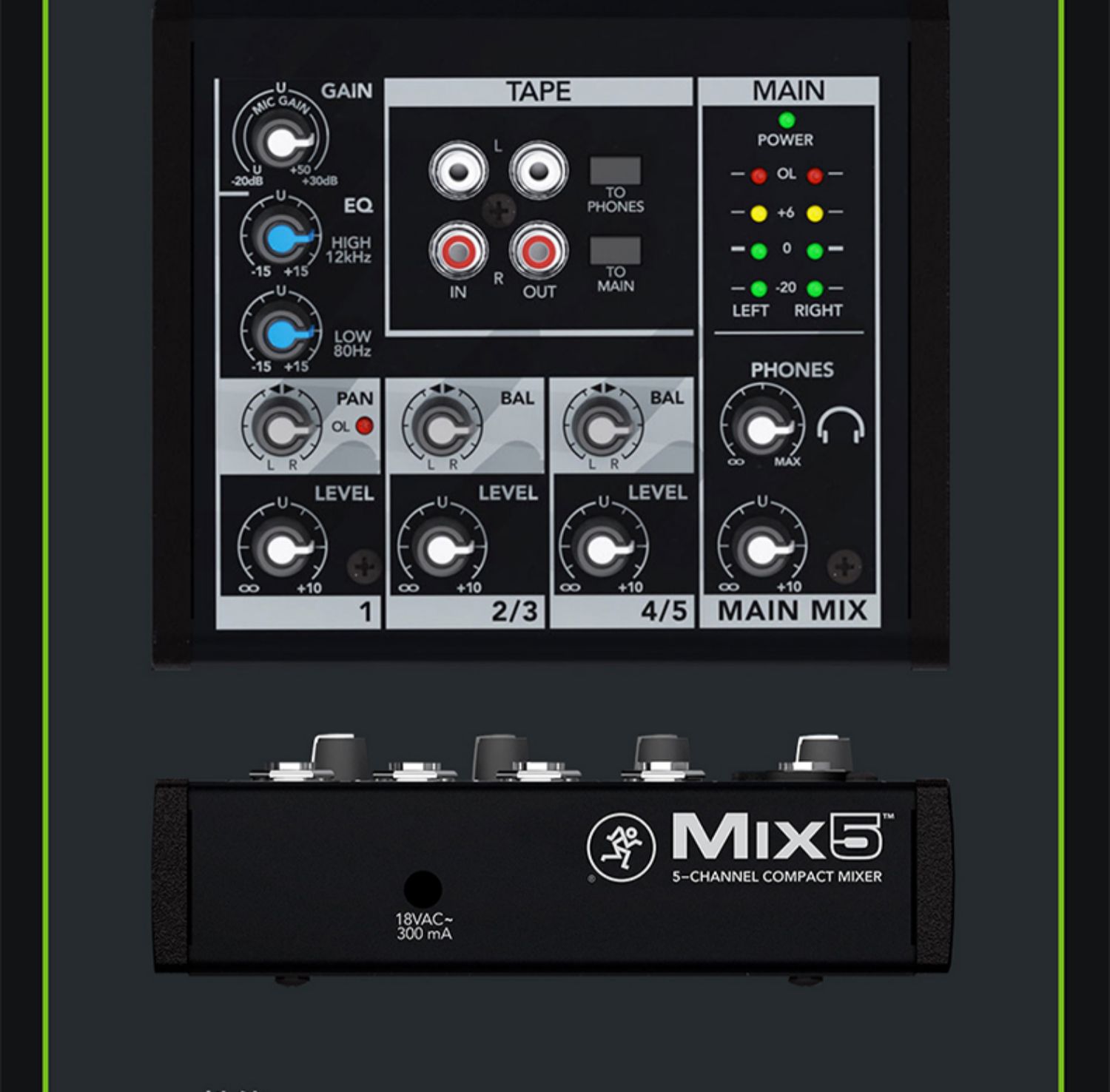 Mackie MIX8 8-CH Compact Mixer 圖文描述 08