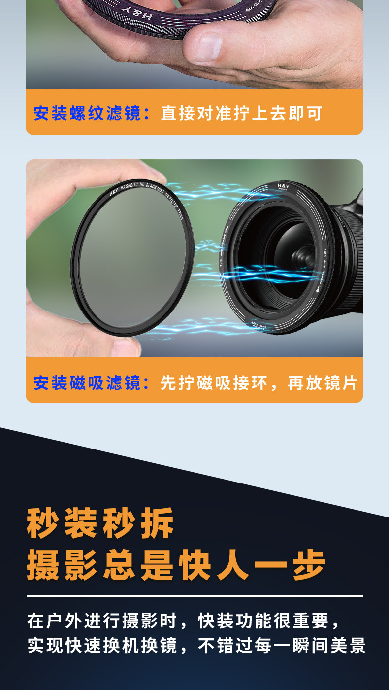 H&Y Filter RevoRing Mark II 67-82mm Variable Adapter for 82mm Filters Titanium Gray 可調口徑轉接環 圖文描述 07