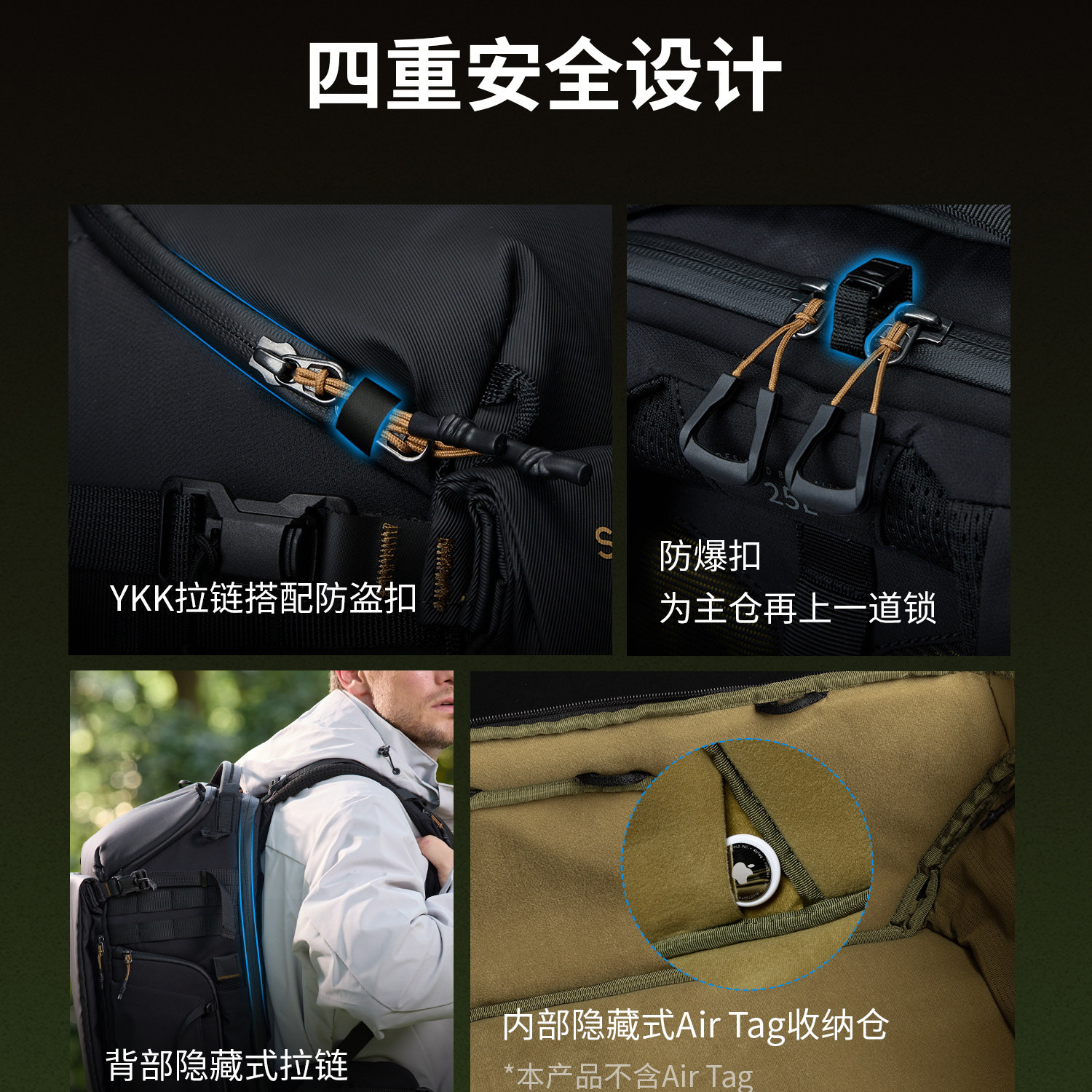 SmallRig 6521 Professional Outdoor Backpack 25L 攝影背囊 圖文描述 21