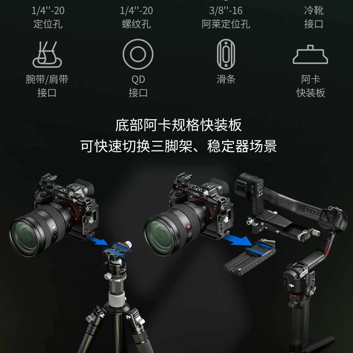 SmallRig 6704 HawkLock Advanced Cage Kit for Sony Alpha 7R VI 專業快拆套籠套裝 圖文 07