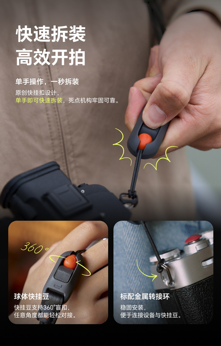 PGYTECH Camera Strap Air Premium Leather 水墨山色 圖文描述 06