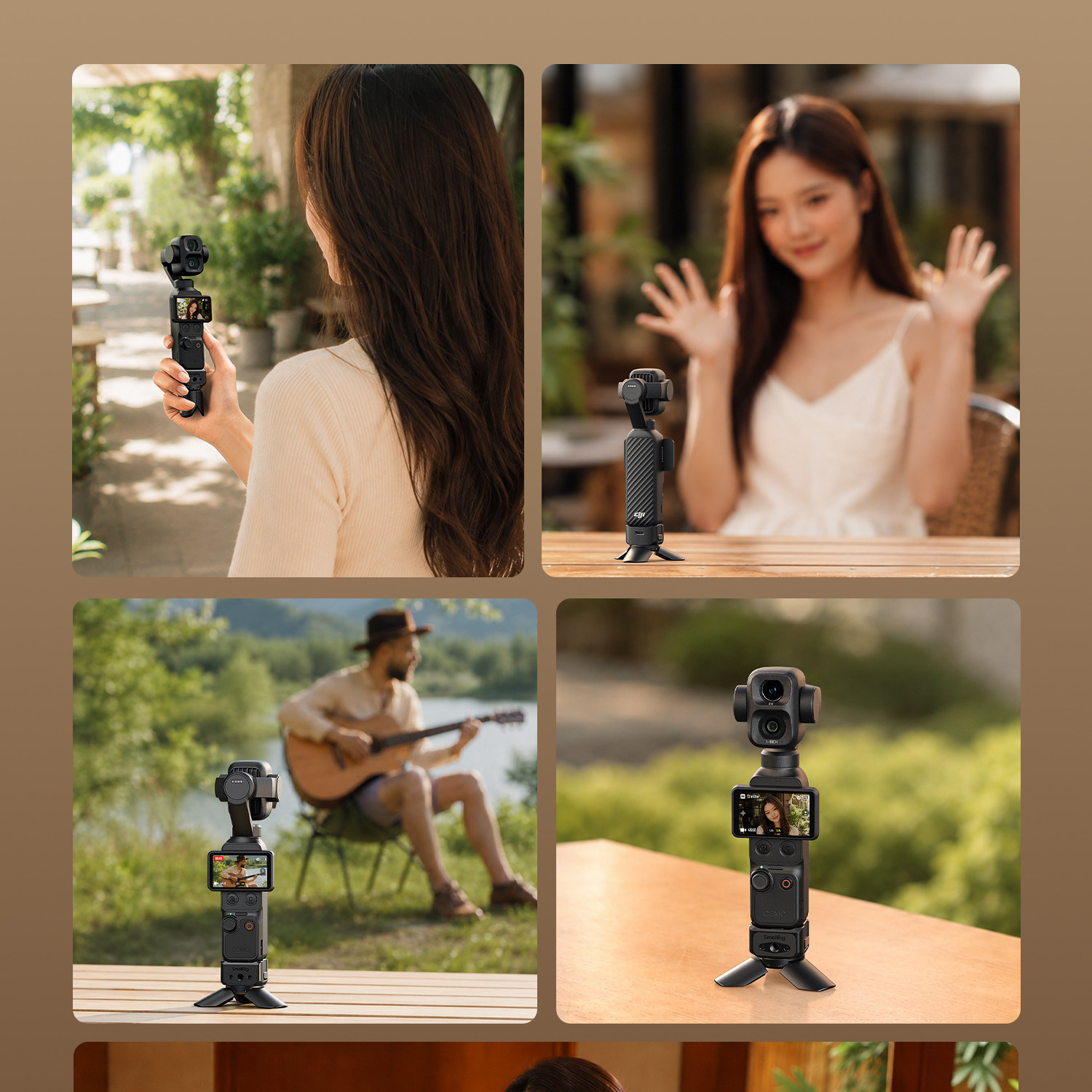 SmallRig 6361 Mini Desktop Tripod 迷你供電底座三腳架(DJI Osmo Pocket 3 / 4 / 4P 適用) 圖文描述 10