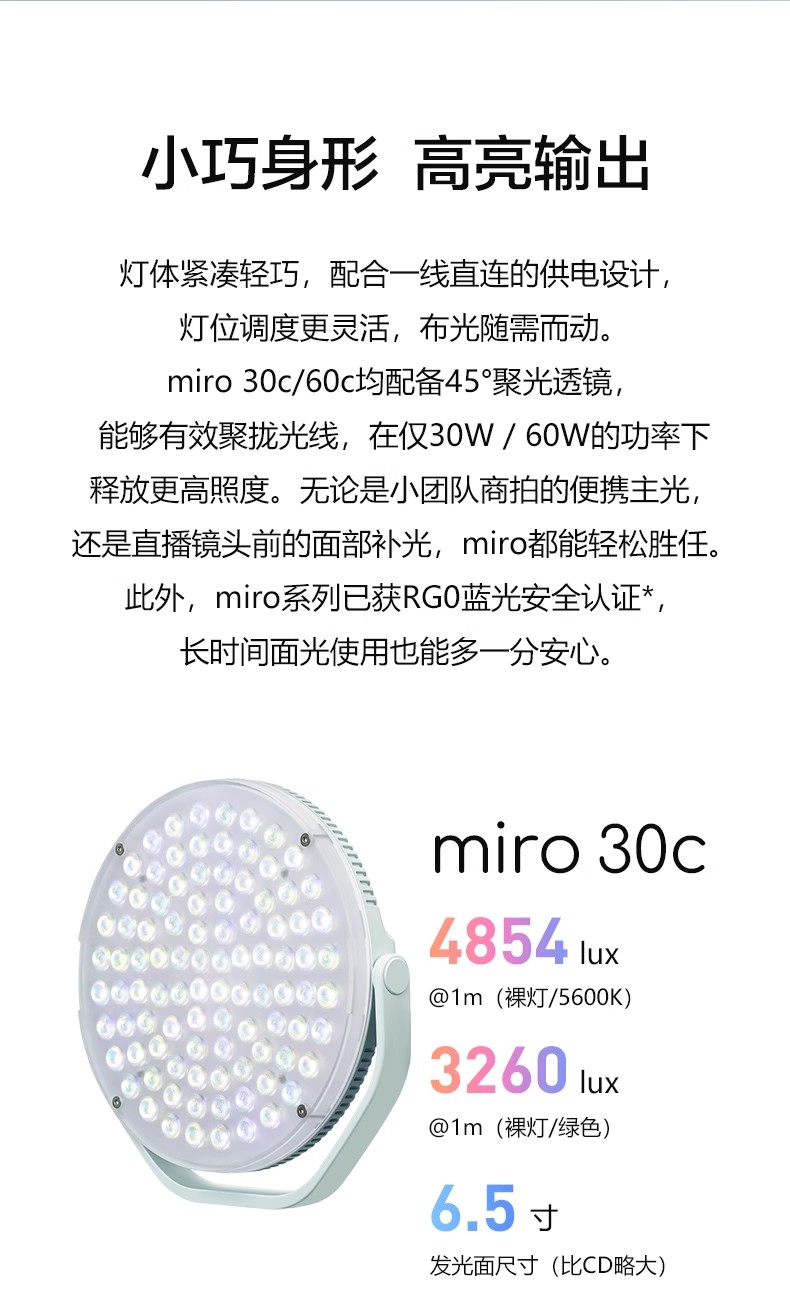 Nanlite miro 30c / 60c 圖文描述 02