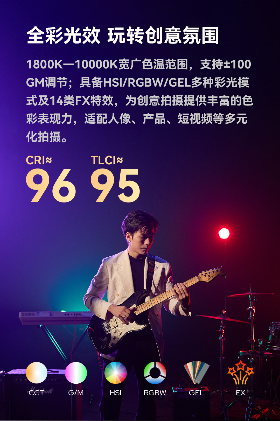 Godox 神牛 LE600R Litemons RGB LED Monolight 全彩 LED 直播燈 (黑色) 圖文描述 04