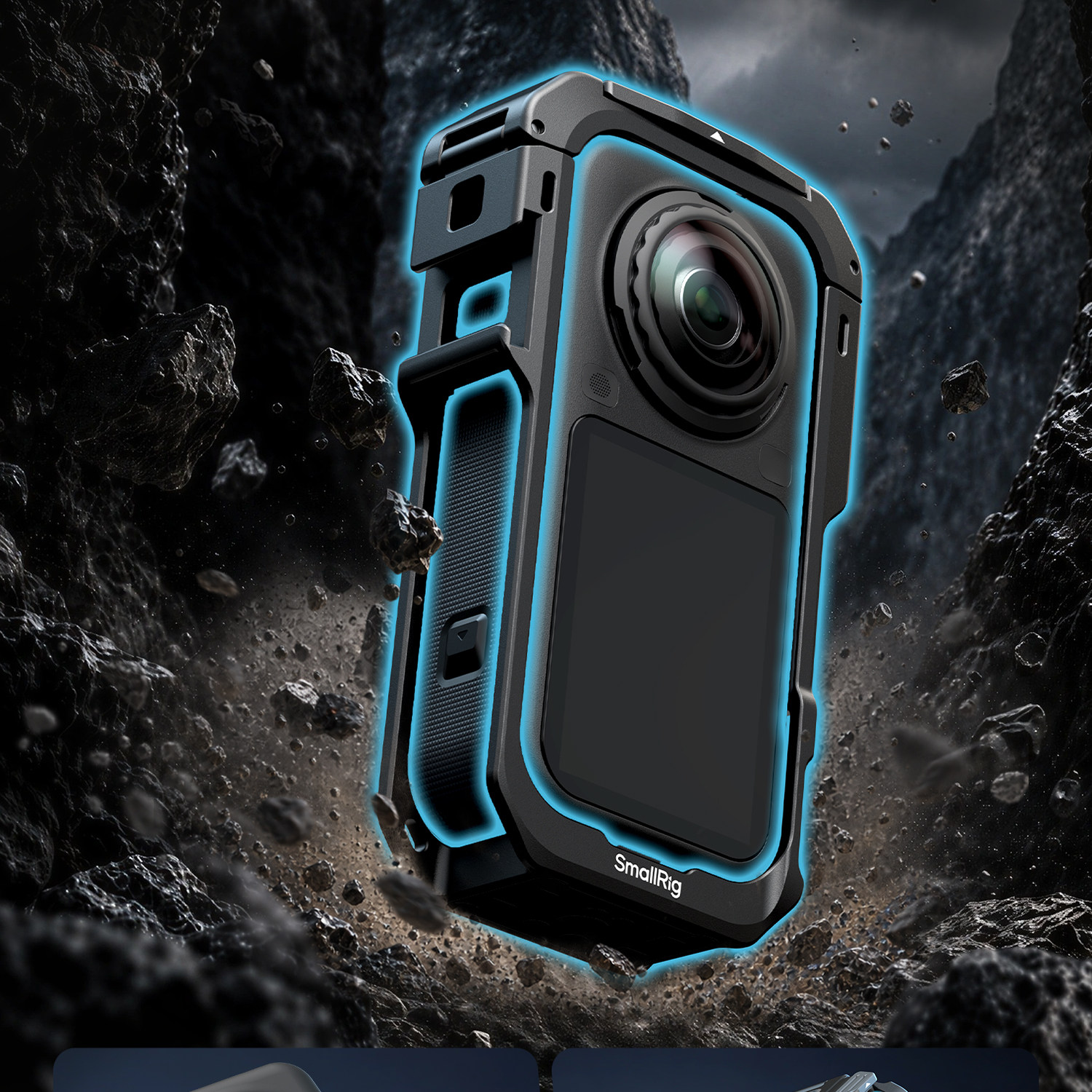 SmallRig 6965 Multifunctional Protective Cage with Silicone Cover for Insta360 X6 保護框連鏡頭蓋 圖文描述 03