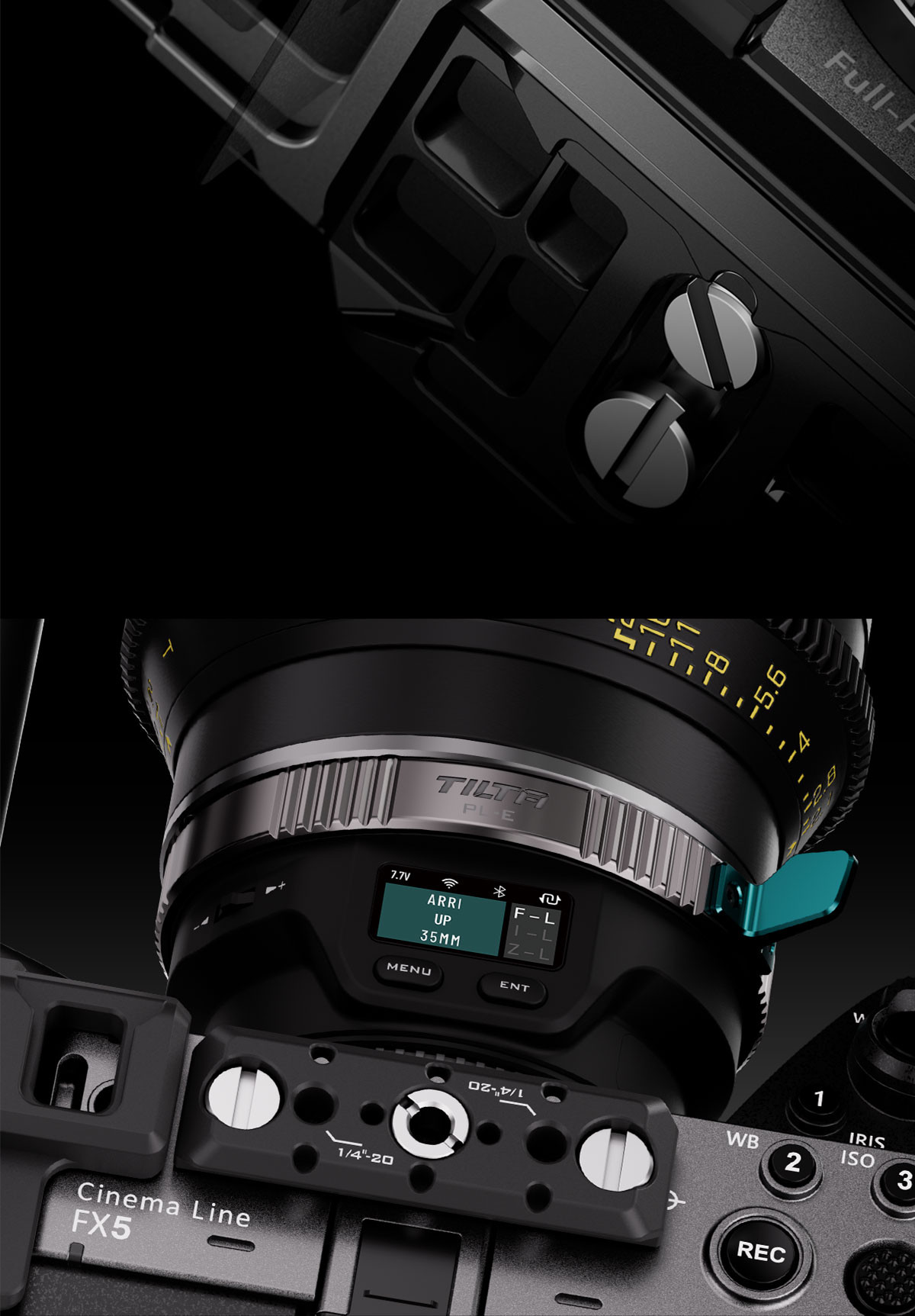Tilta 鐵頭 TA-T108-C-B Camera Cage for Sony FX5 Pro Kit Black 相機套籠專業套裝 (黑色) 圖文描述 19