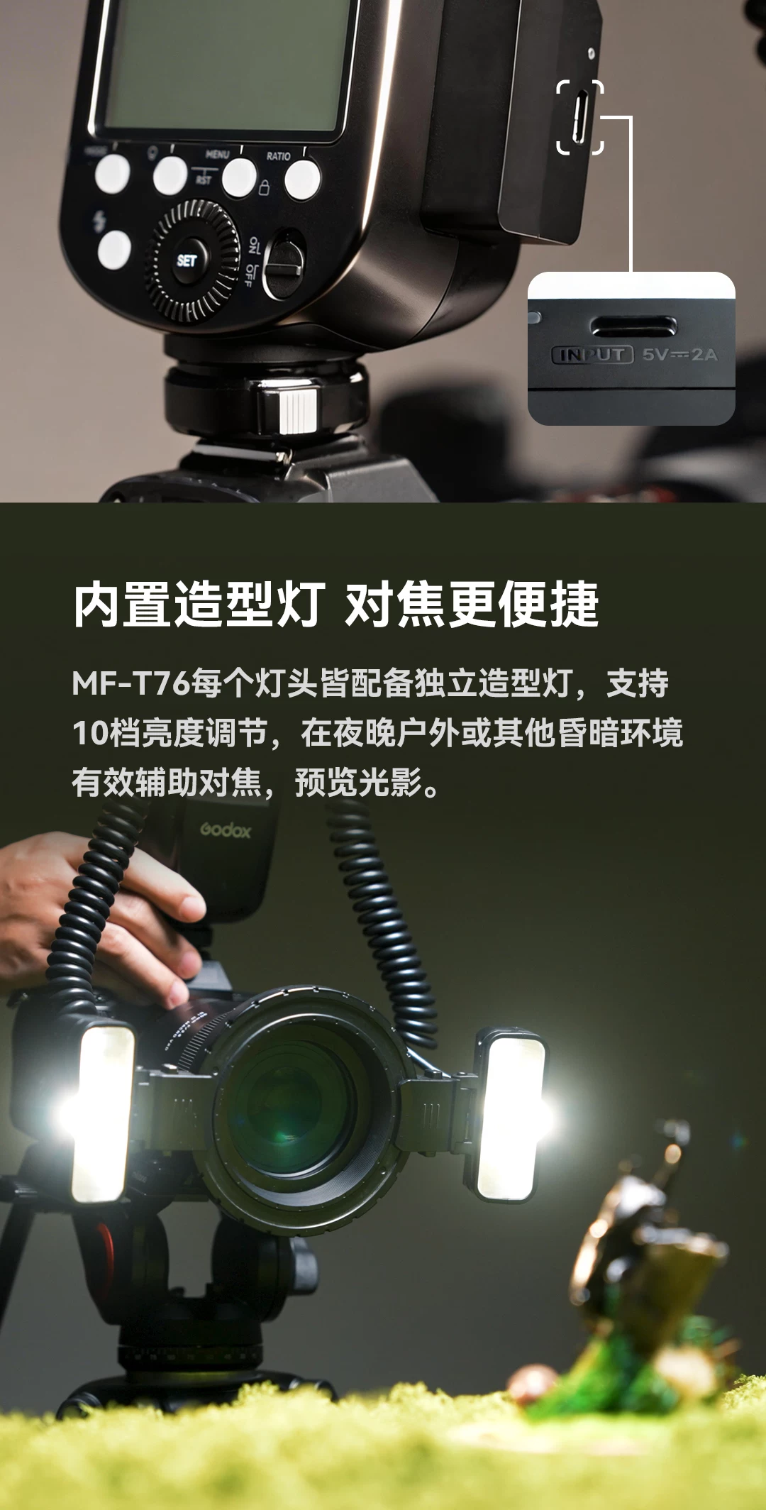 Godox 神牛 MF-T76S Macro Twin Flash For Sony 微距雙頭閃光燈 圖文描述 05