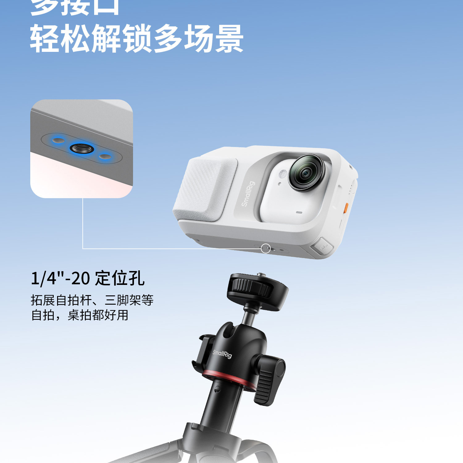 SmallRig 5857 Street Photography Cage Kit for Insta360 GO Ultra 攝影套籠套裝 圖文描述 11