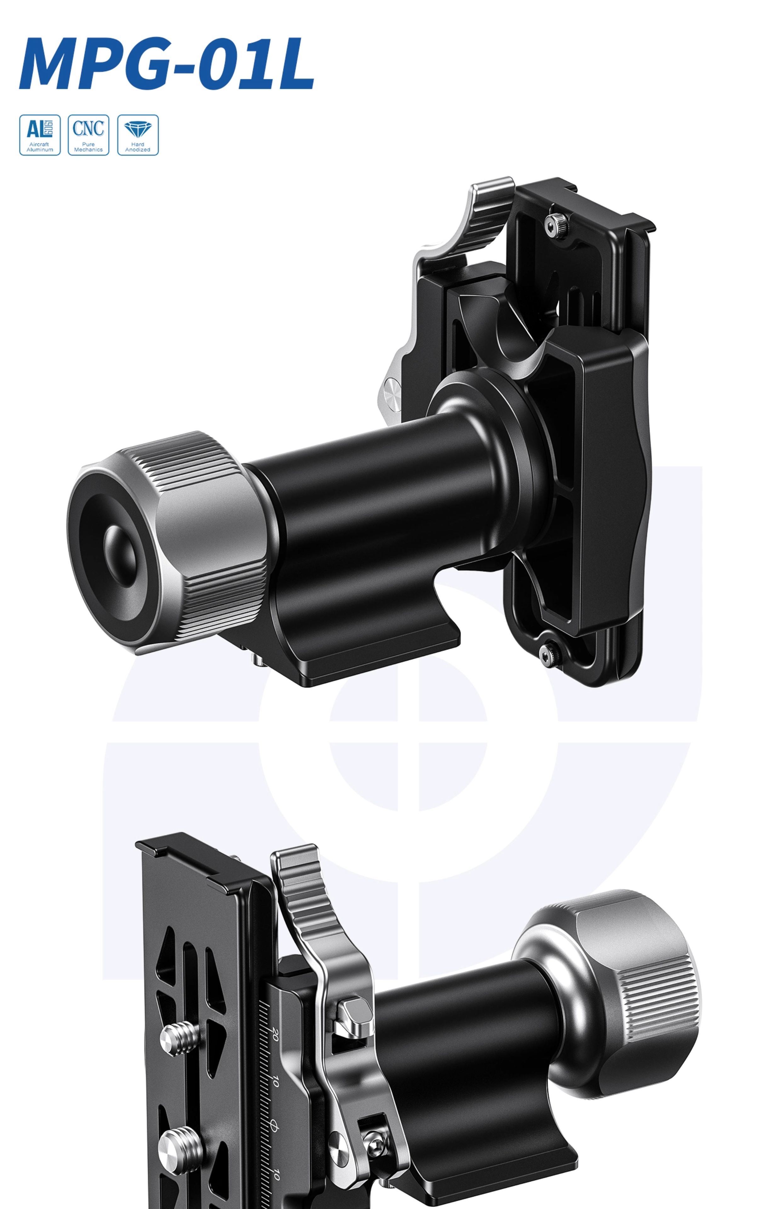 Leofoto MPG-01L Side Mount Monopod Head 橫向獨腳架雲台 圖文描述 05
