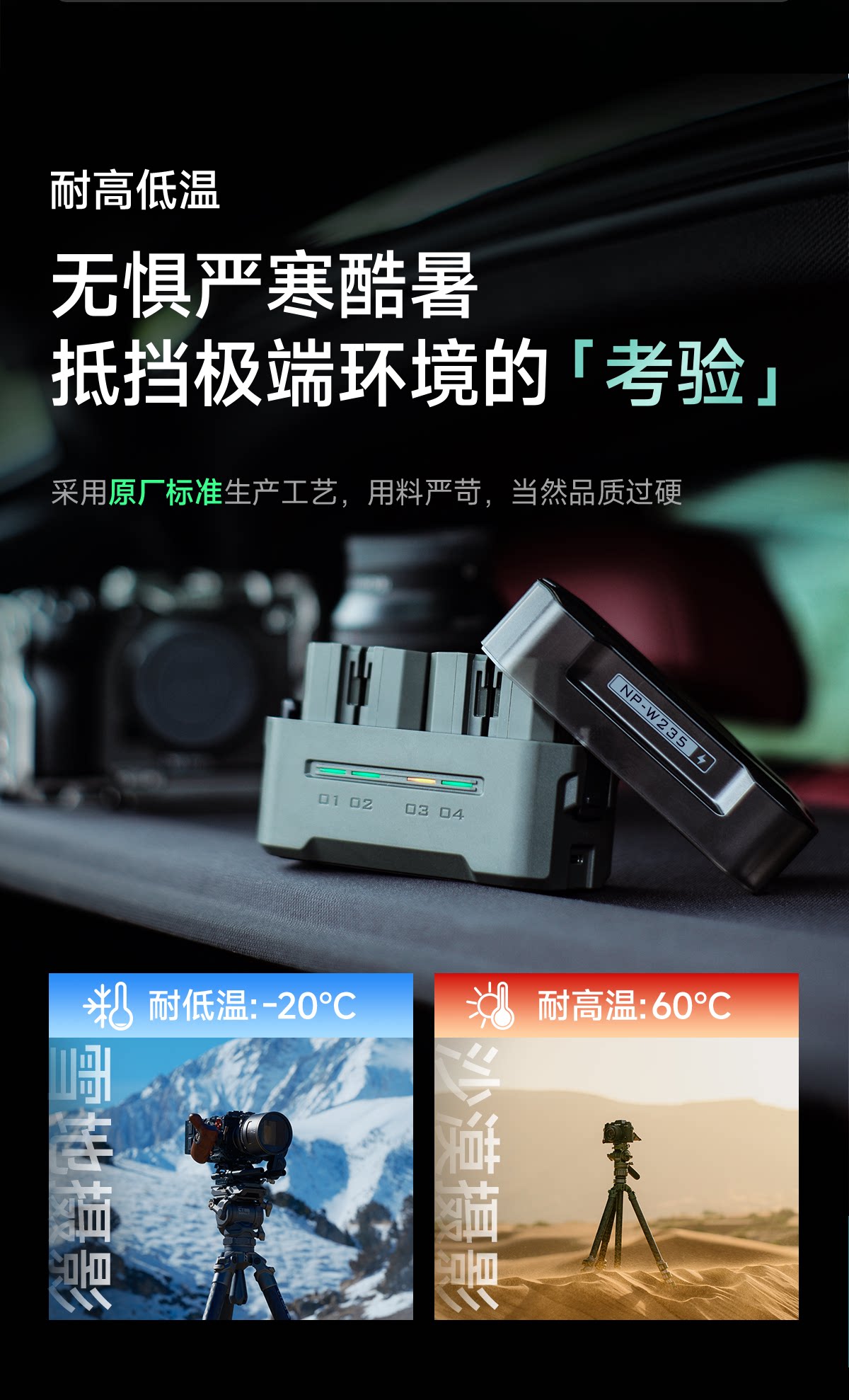 Tilta 鐵頭 TNP-W235-GN NP-W235 2400mAh USB-C 相機電池 圖文描述 14