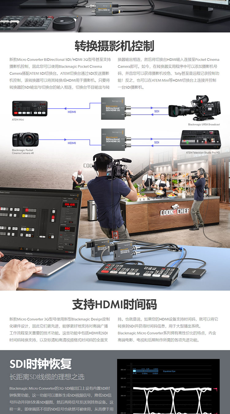 Blackmagic Design Micro Converter HDMI to SDI 3G (with Power Supply)