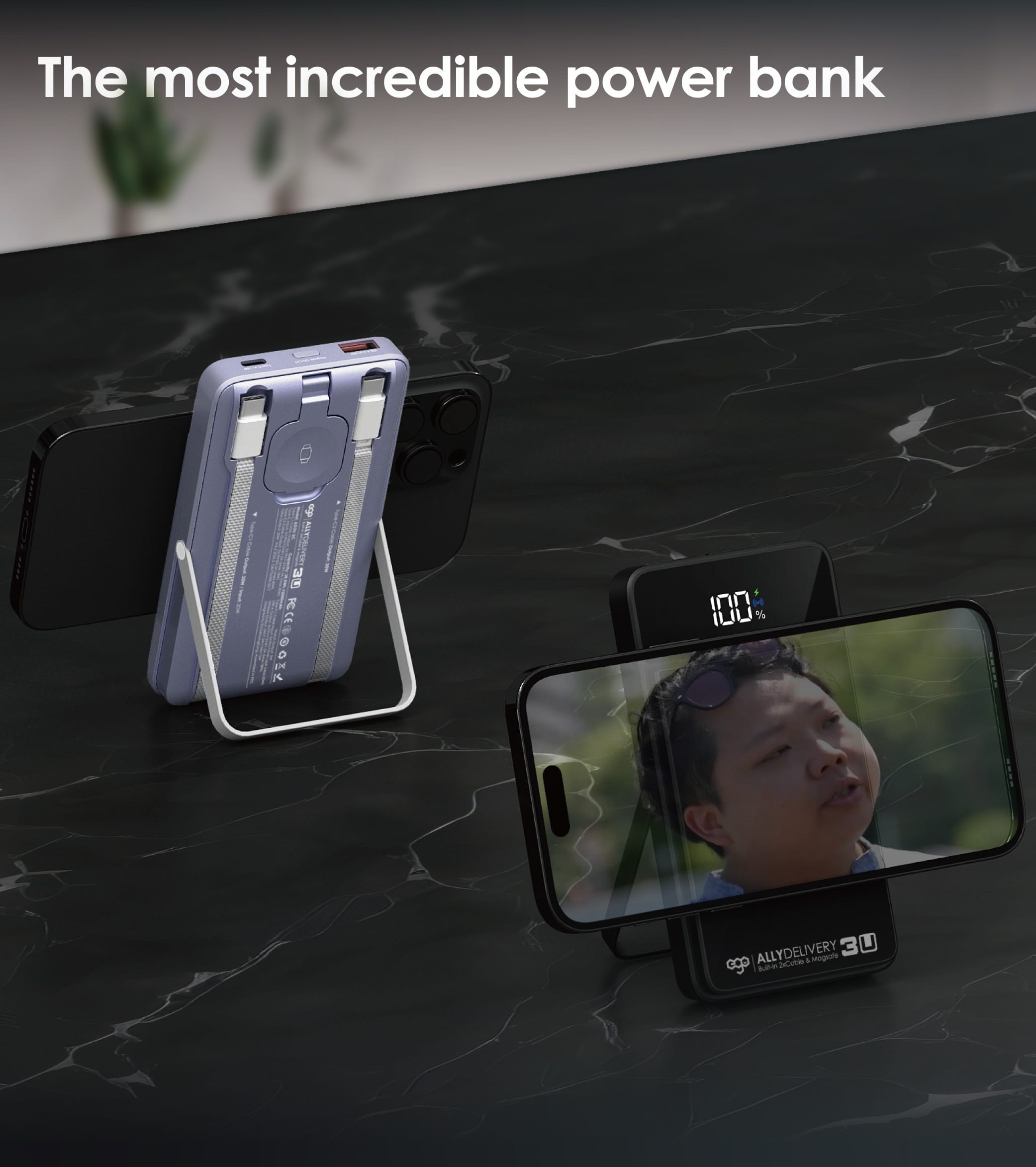 EGO AllyDelivery 3U 雙USB-C 10000mAh 外置電源 - 黑色 功能及使用說明 02