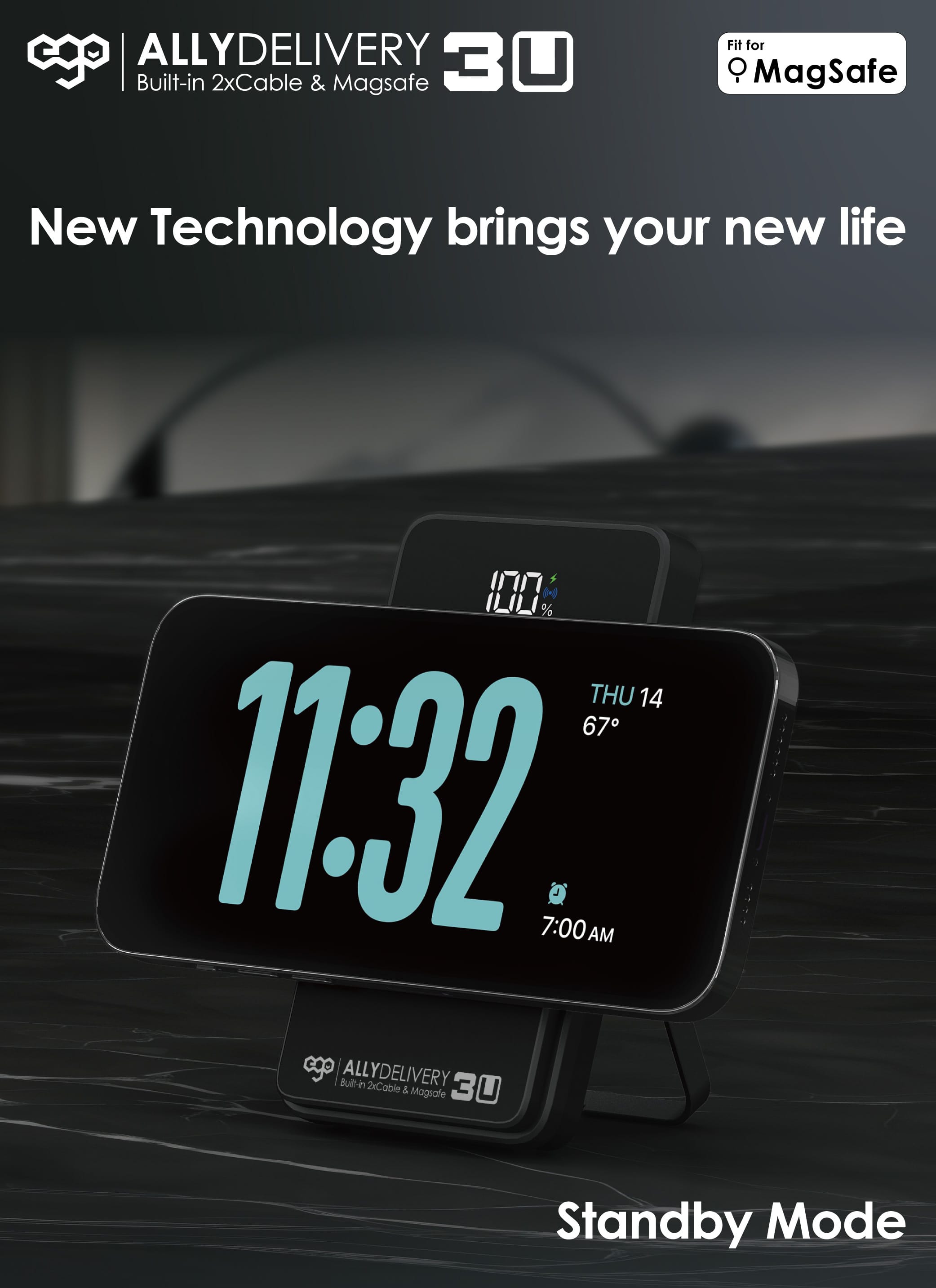 EGO AllyDelivery 3U 雙USB-C 10000mAh 外置電源 - 黑色 功能及使用說明 06