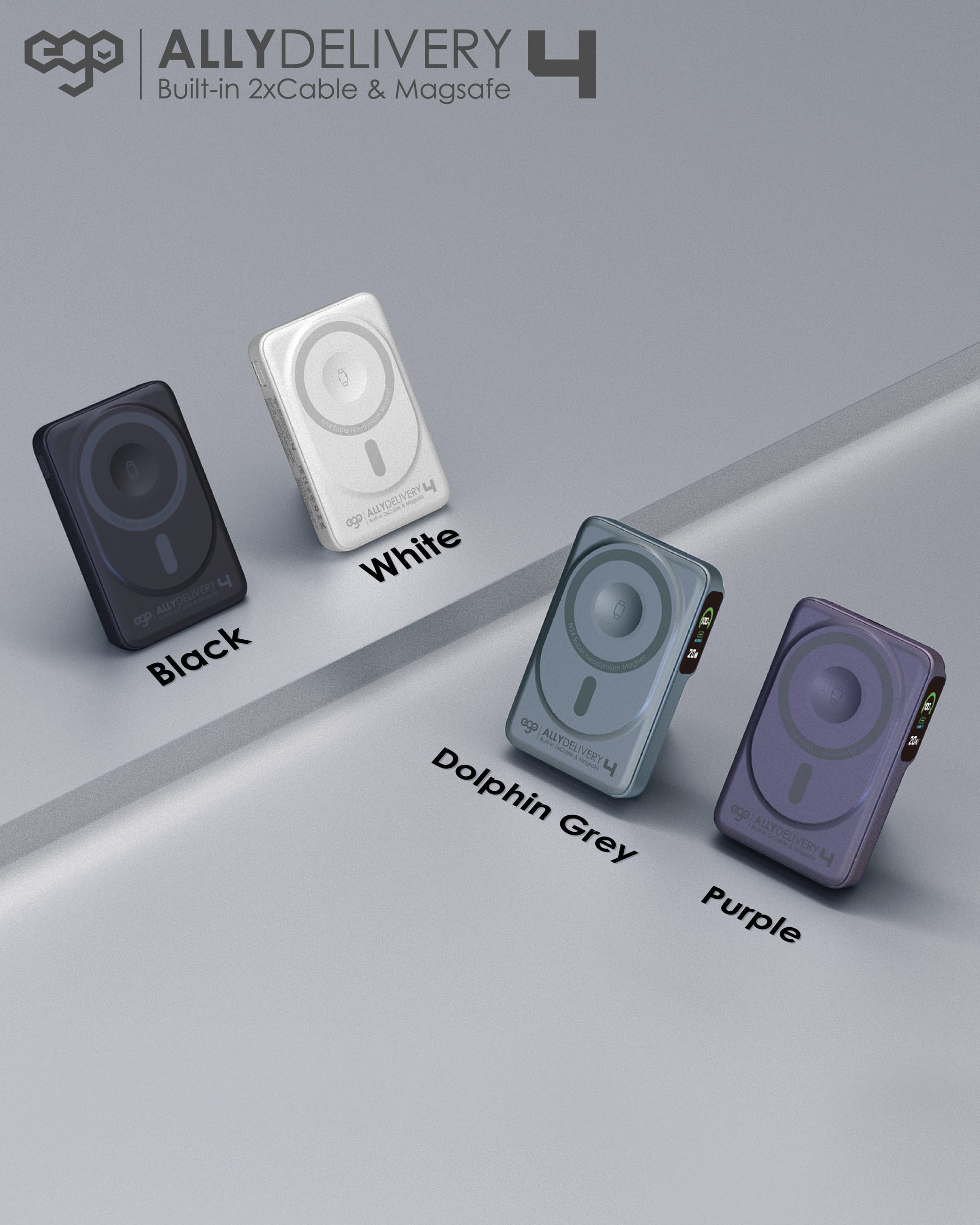EGO AllyDelivery 4 10000mAh 6合1 磁吸外置電源 - 灰色 功能及使用說明 13