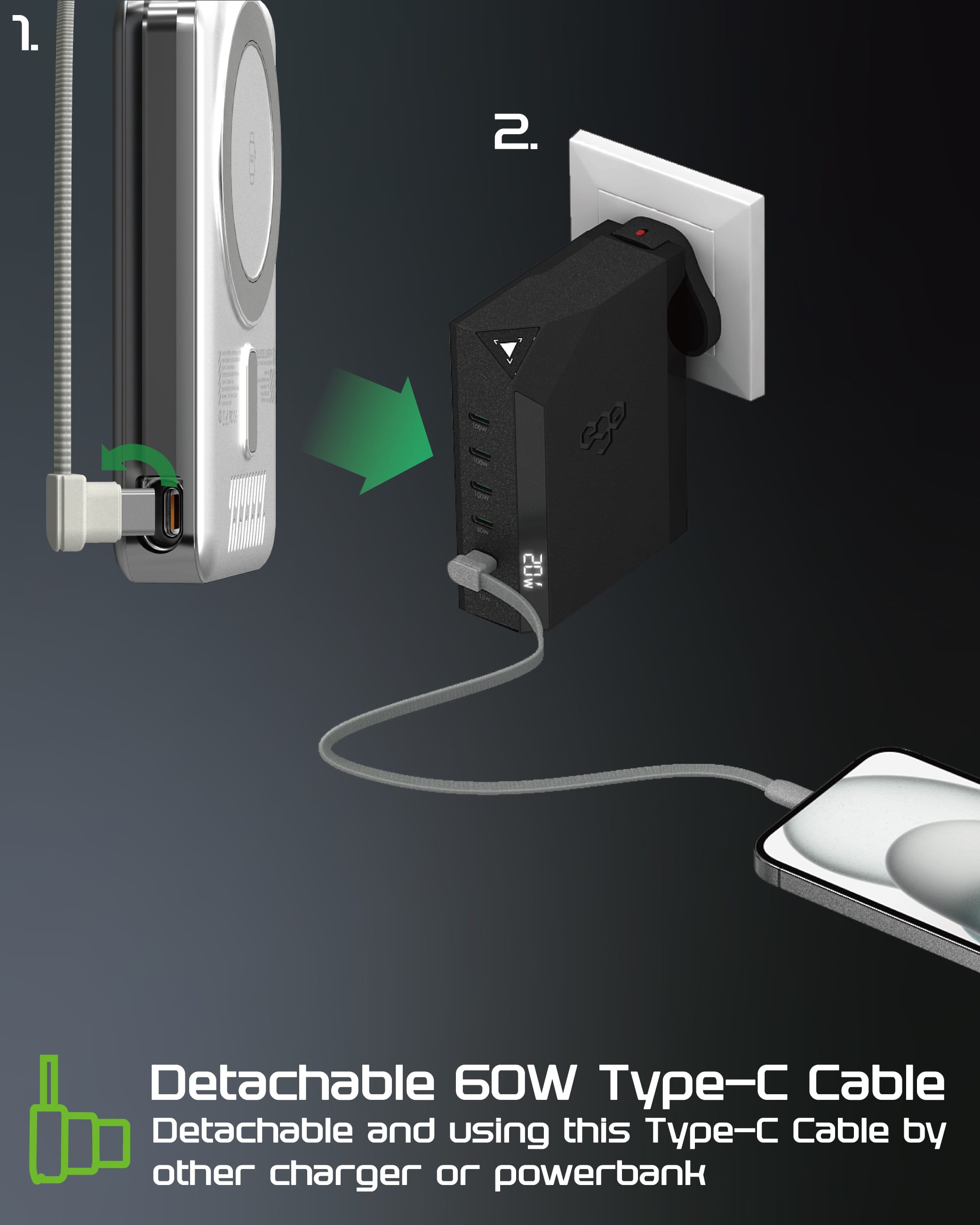 EGO AllyDelivery 4S 10000mAh 35W 6合1 外置電源 - 銀色 功能及使用說明 06