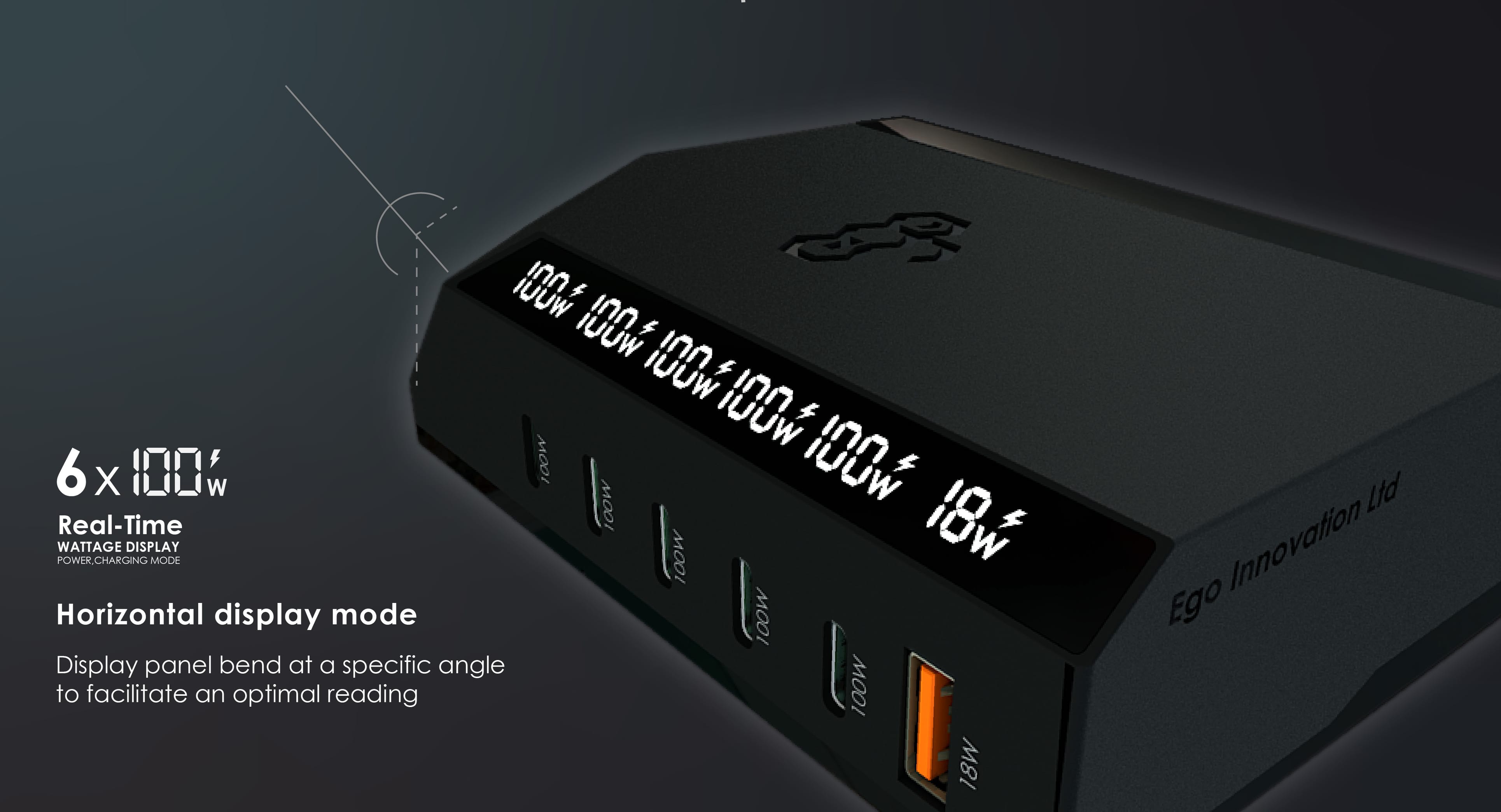 EGO Exinno+ 180W 6口 USB 充電器 - 白色 功能及使用說明 04