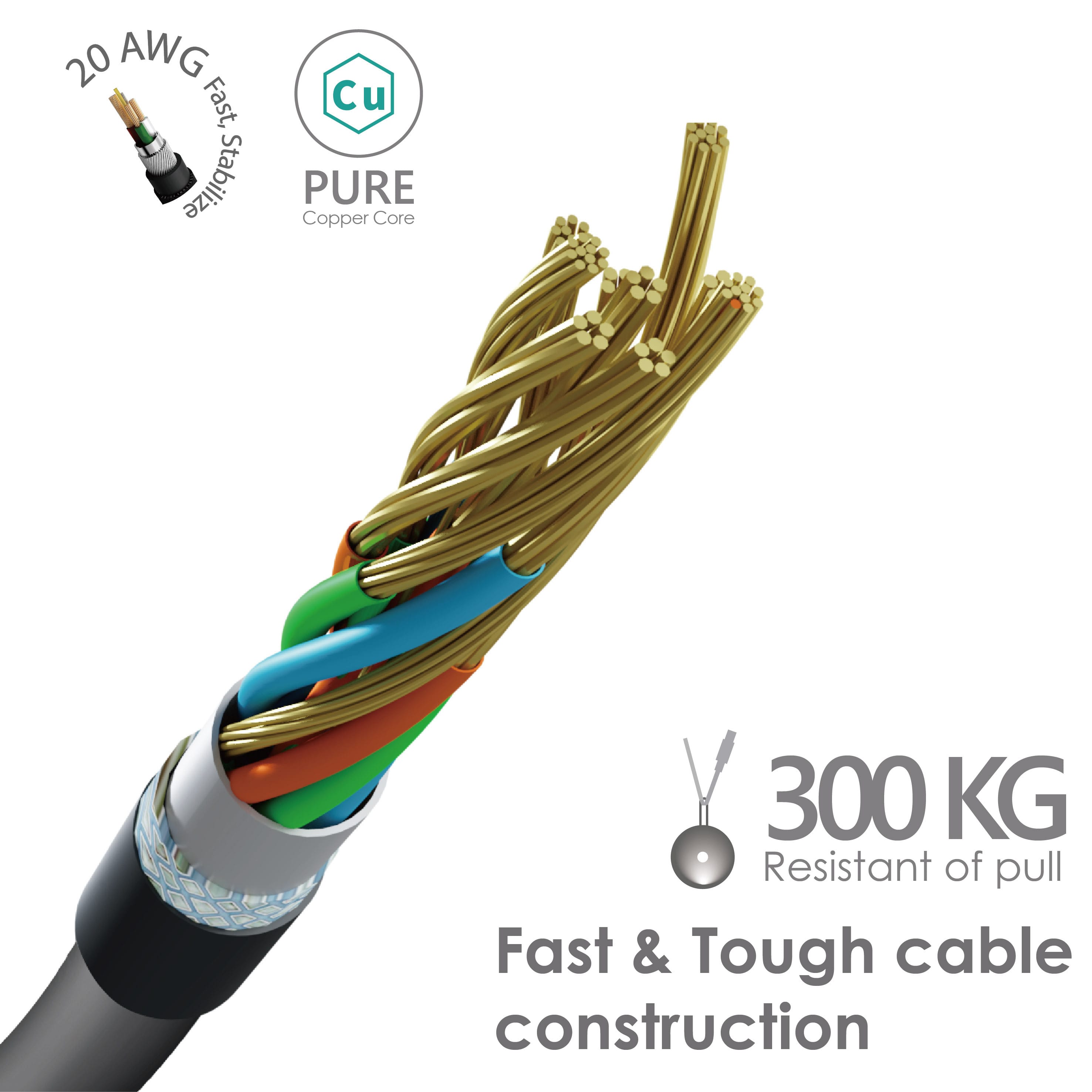 EGO Wiry Max 2 MFi USB-C 至 Lightning 充電線 30cm - 白色 功能及使用說明 06