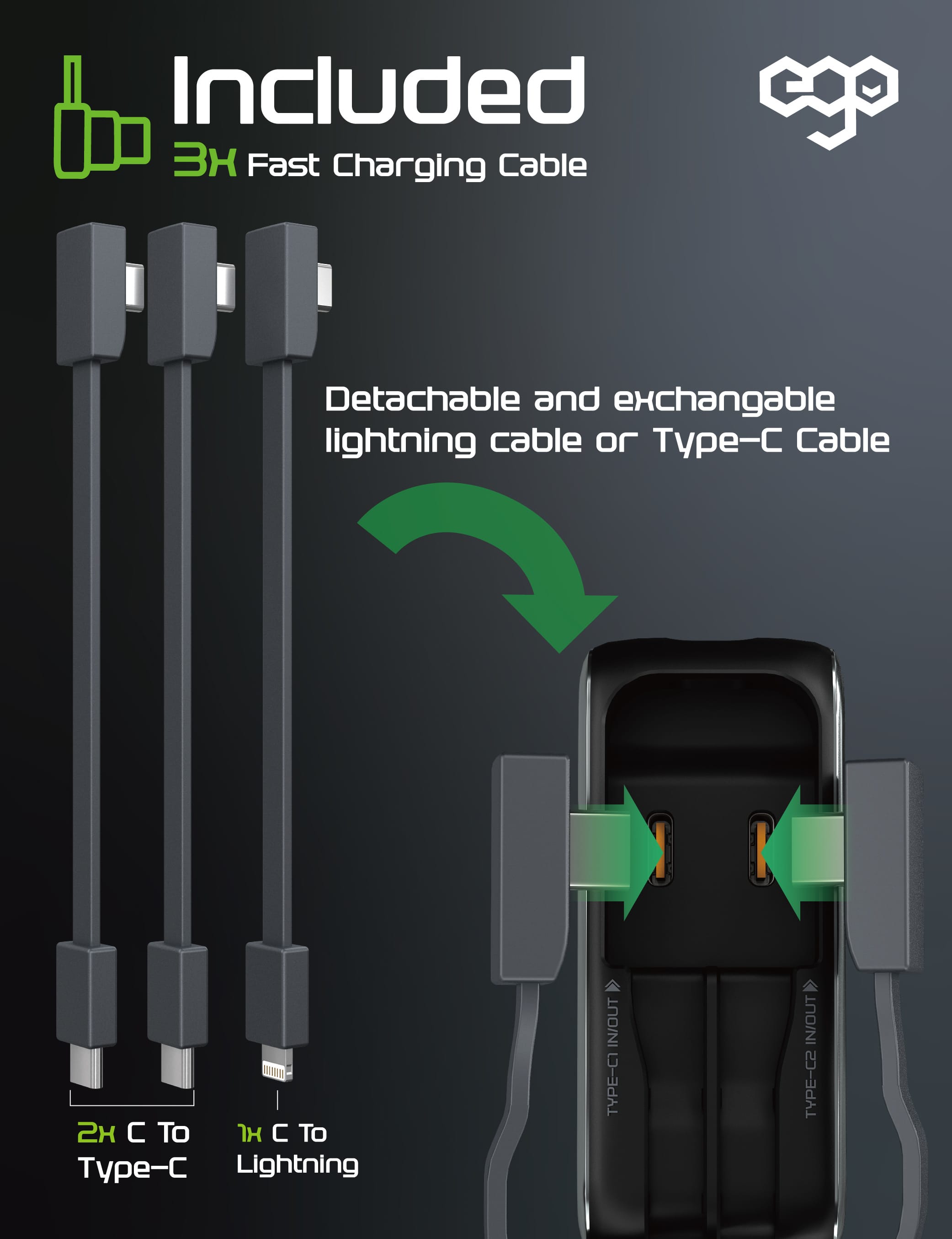 EGO HyperAlly² 20K 20000mAh 65W 外置電源 - 銀色 功能及使用說明 02