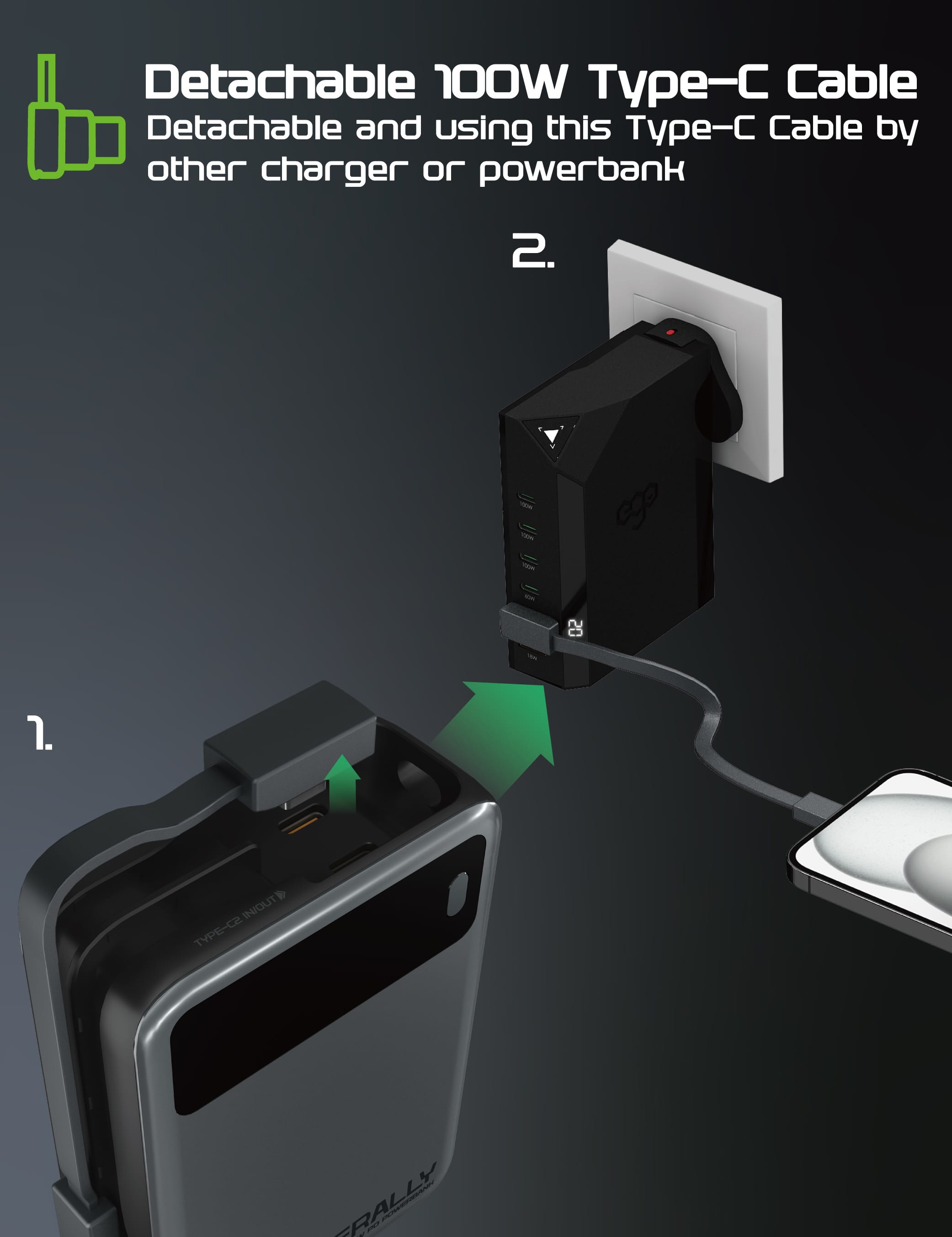 EGO HyperAlly² 20K 20000mAh 65W 外置電源 - 銀色 功能及使用說明 06