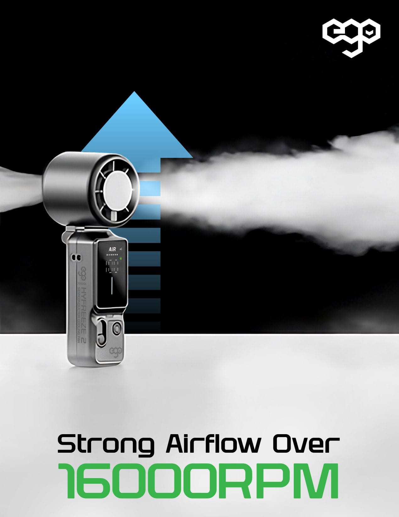 EGO HyFreeze2 製冷手提風扇 - 黑色 功能及使用說明 04