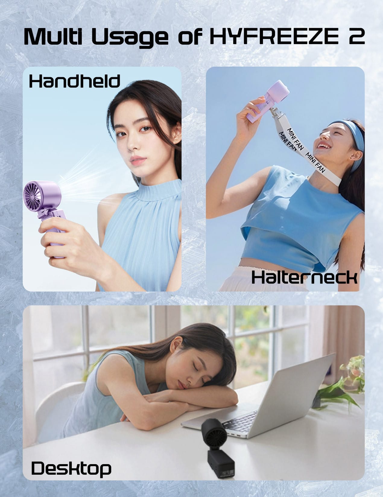EGO HyFreeze2 製冷手提風扇 - 黑色 功能及使用說明 09