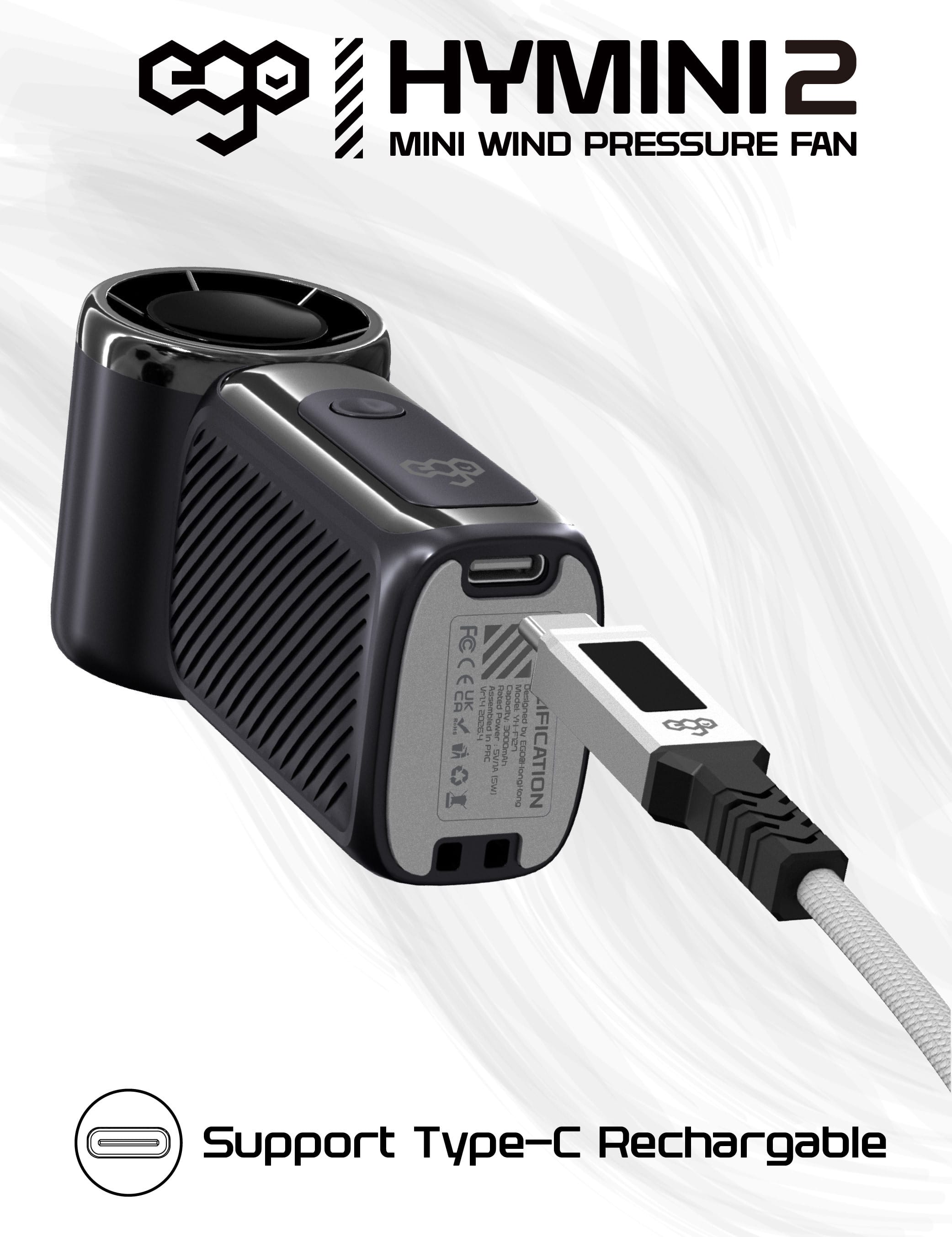 EGO HyMini2 迷你手提風扇 - 銀色 功能及使用說明 04